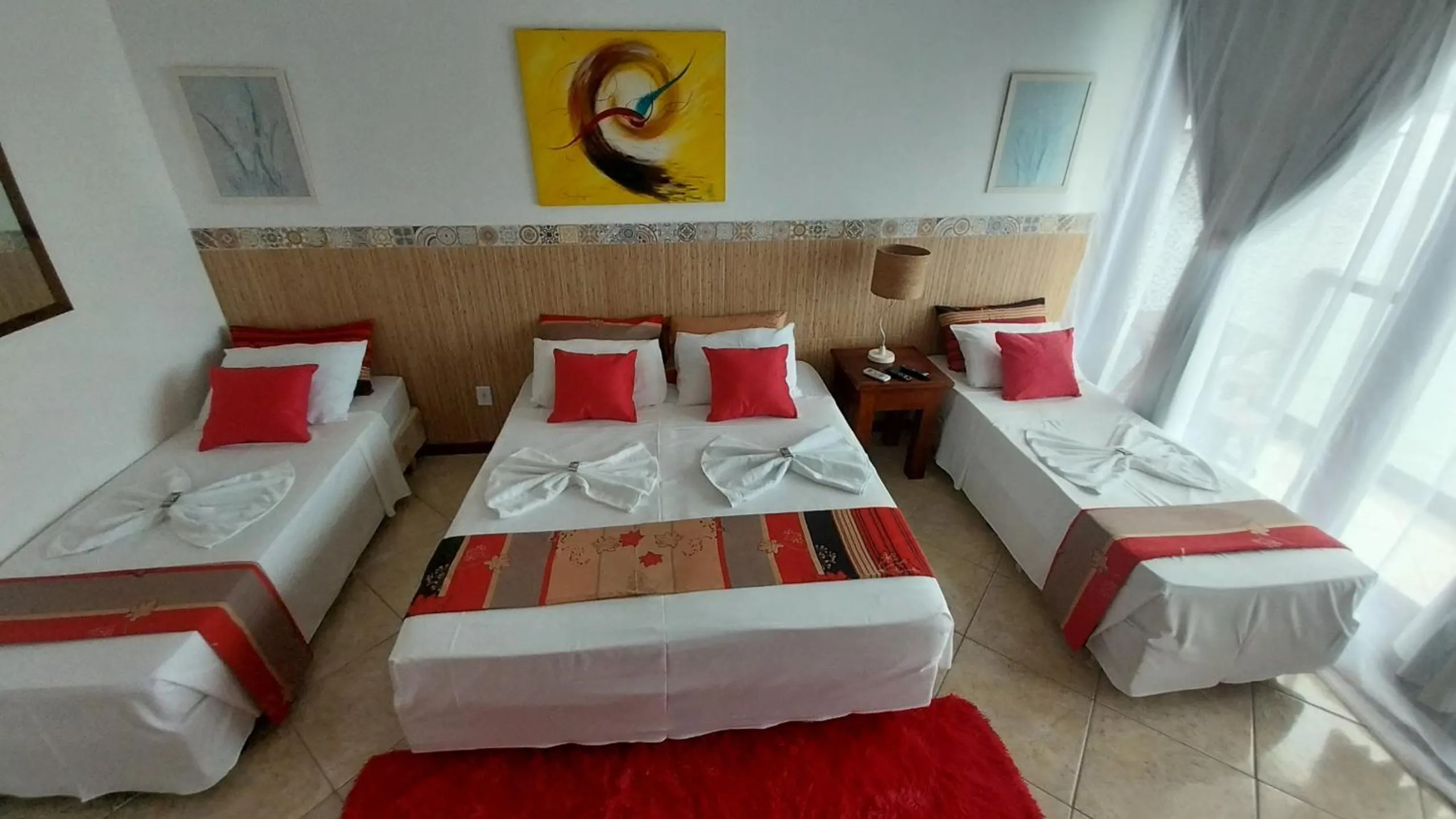 Bed in Pousada toca do cambu