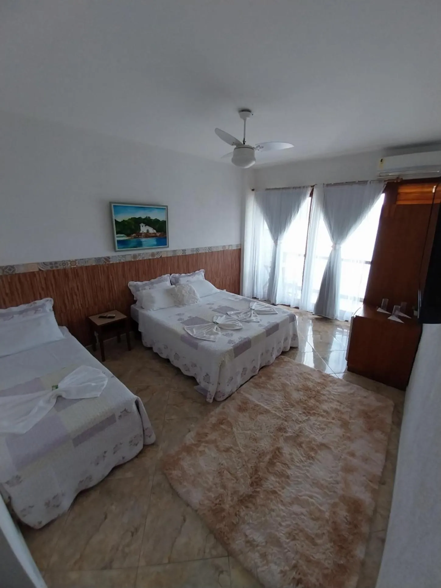 Bed in Pousada toca do cambu