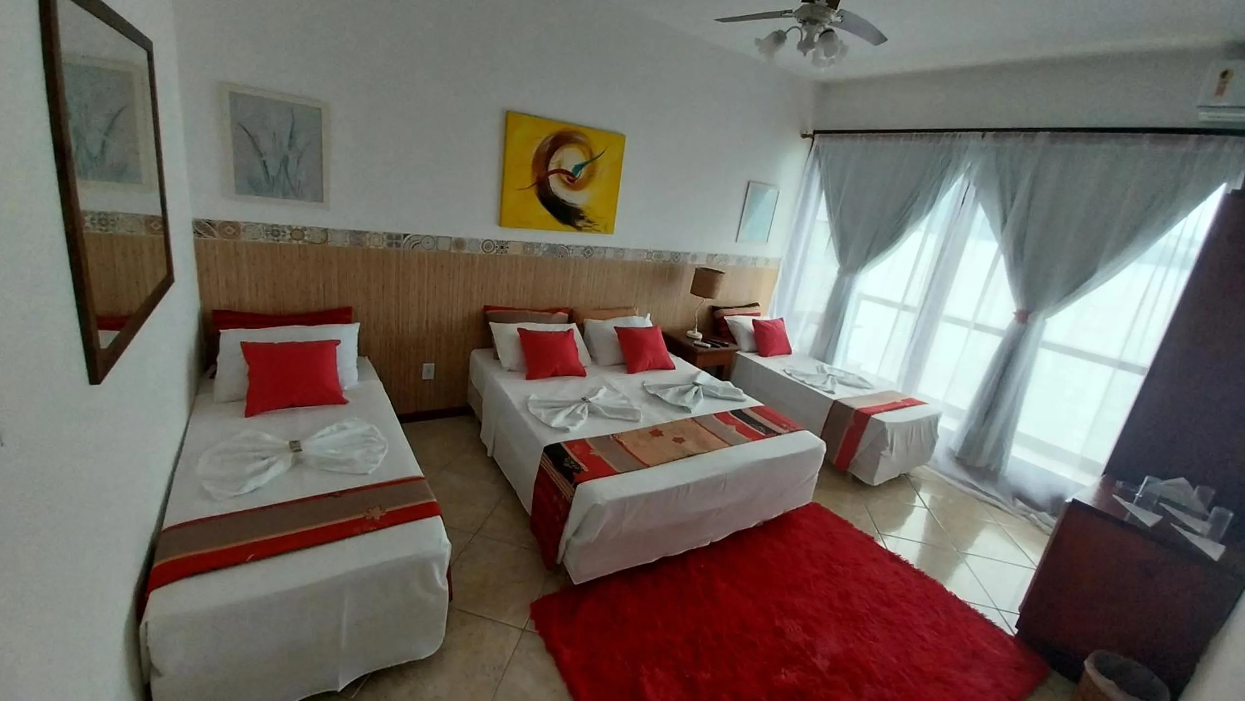 Bed in Pousada toca do cambu