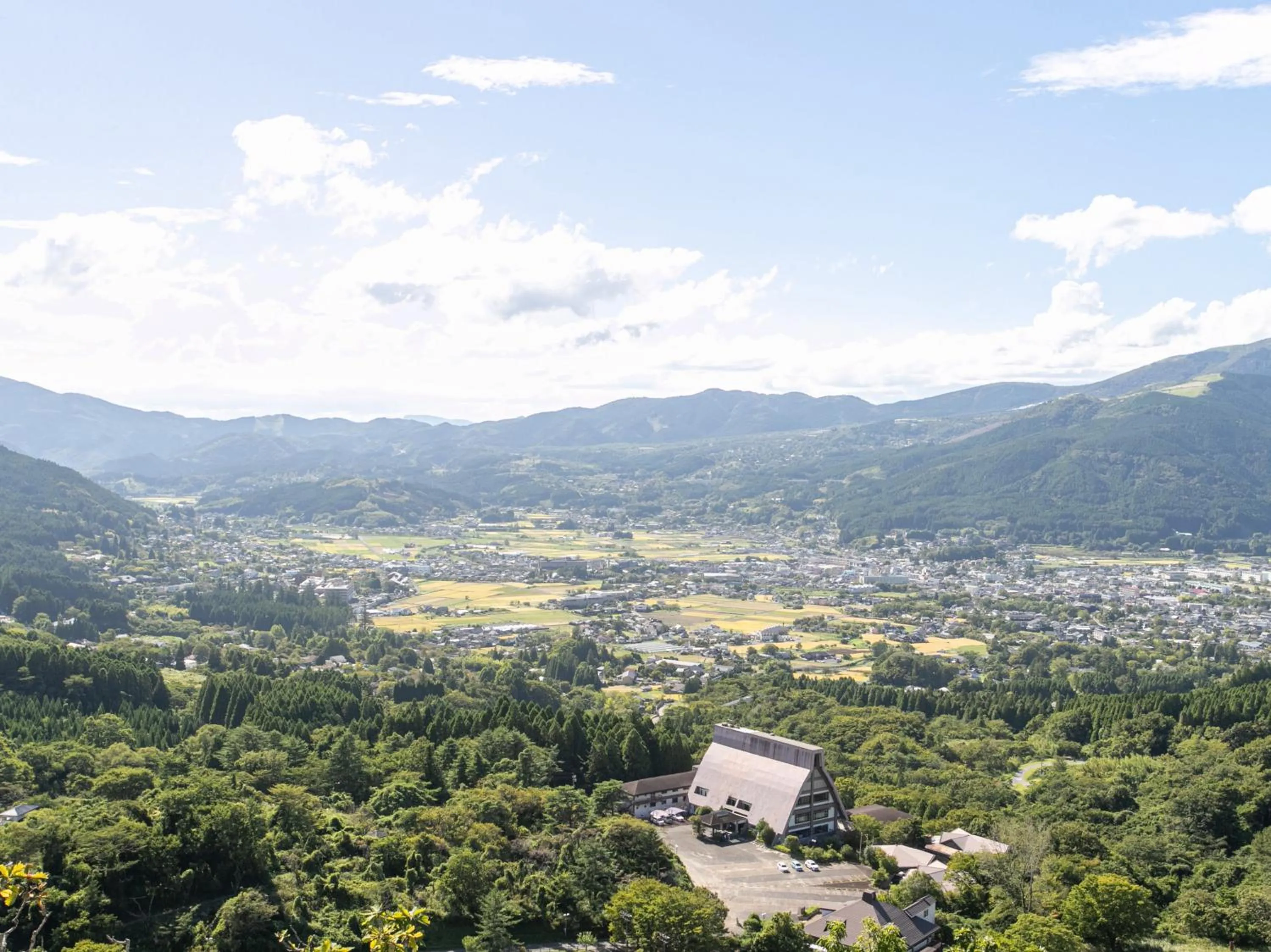 Natural landscape in Yufuin Besso Shikisai Hotel