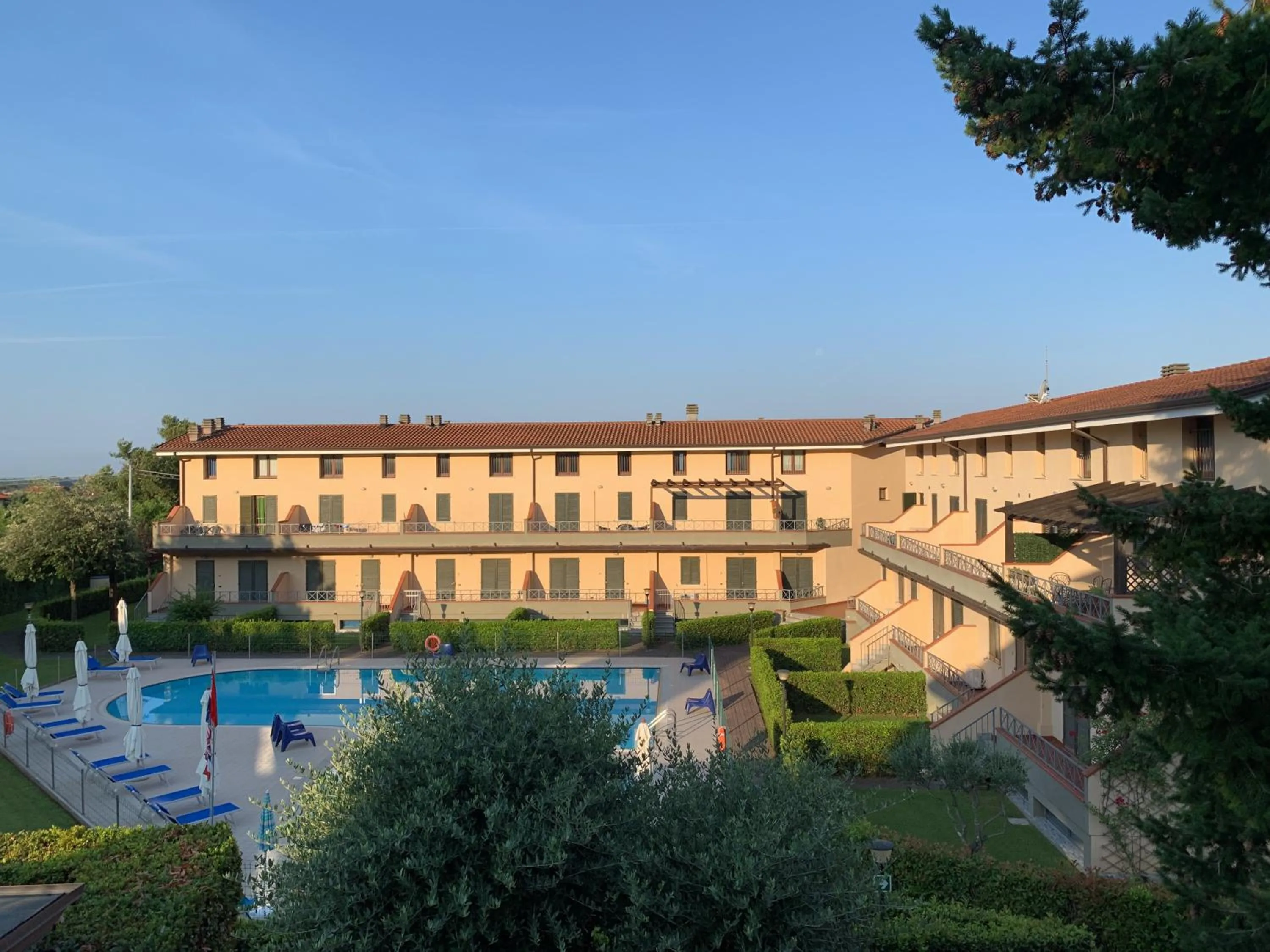 Pool view in Aurelia Rta Detta il Cascinale