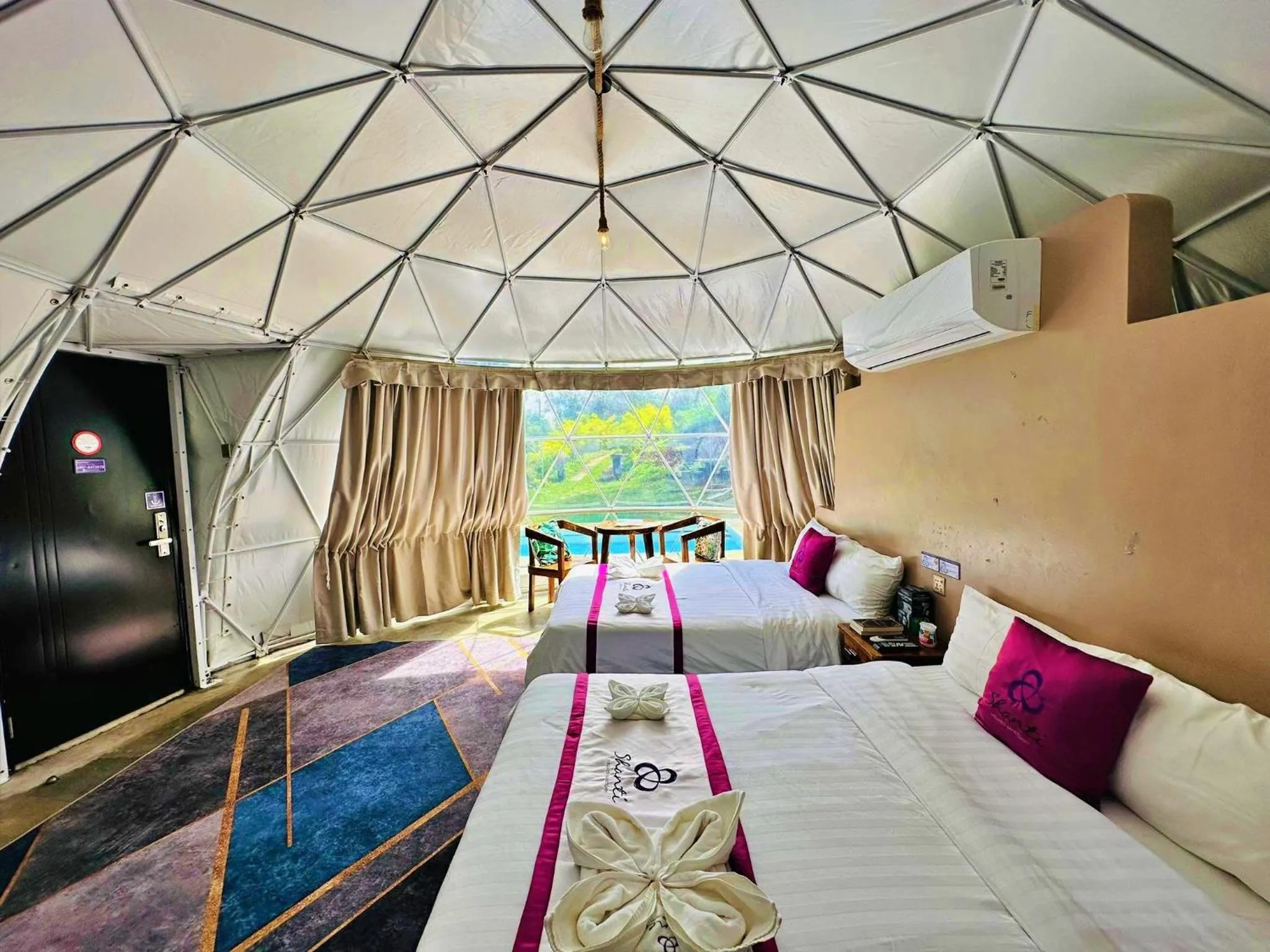 Bed in Shanti Wellness Sanctuary