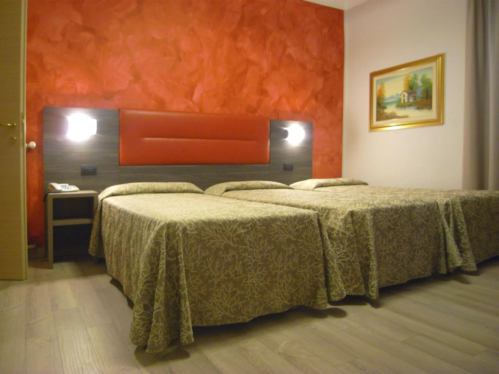 Bed in Hotel Siena