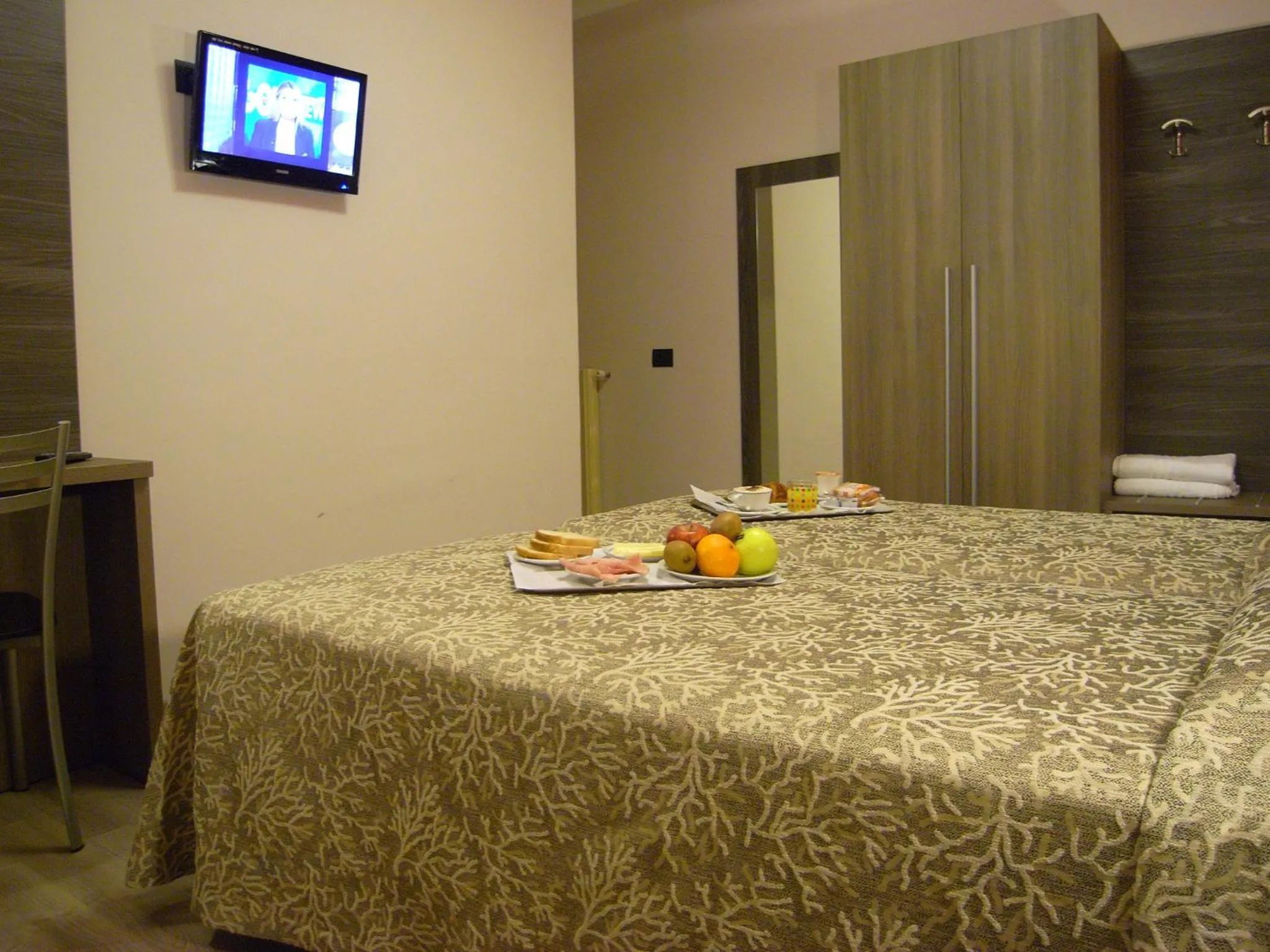 Bed in Hotel Siena