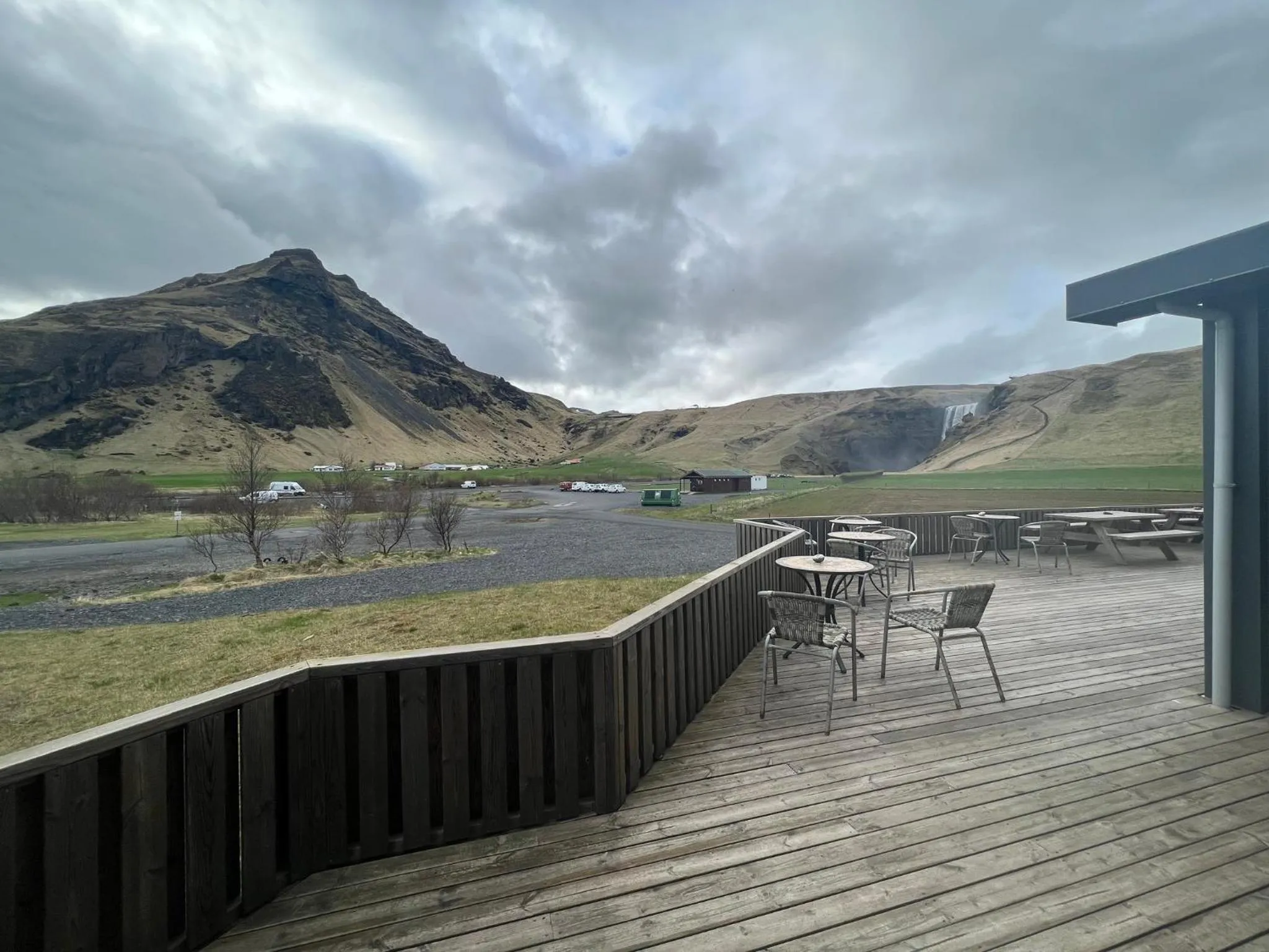 Balcony/Terrace in Hótel Skógafoss by EJ Hotels