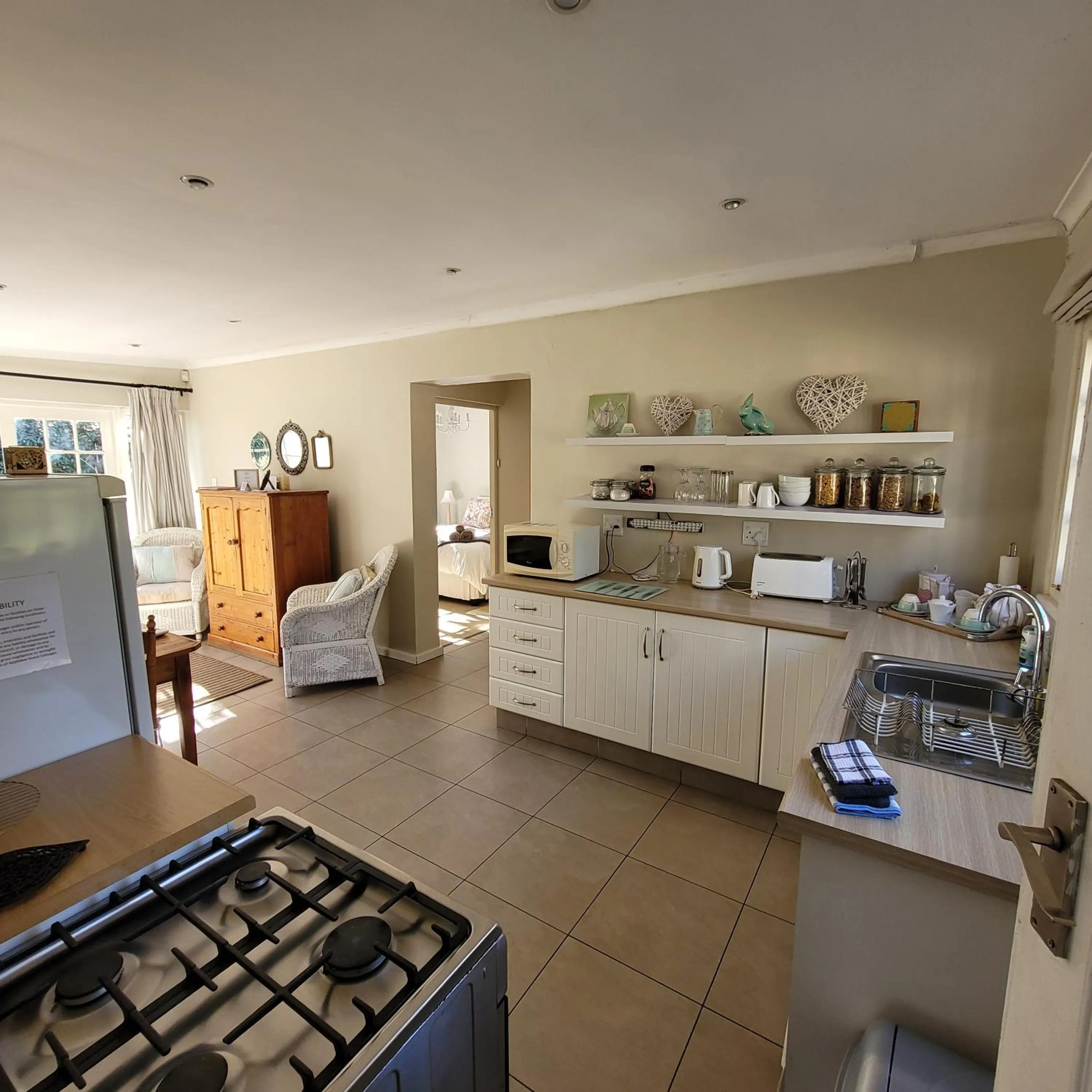 kitchen in AppleBee Guest Cottages
