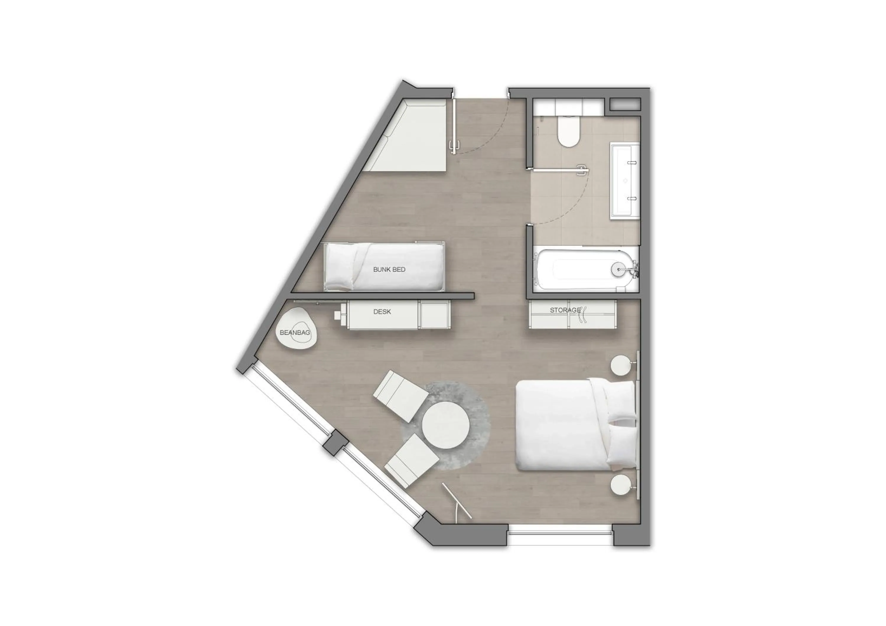 Floor plan in Hex Wildlife Hotel at Yorkshire Wildlife Park