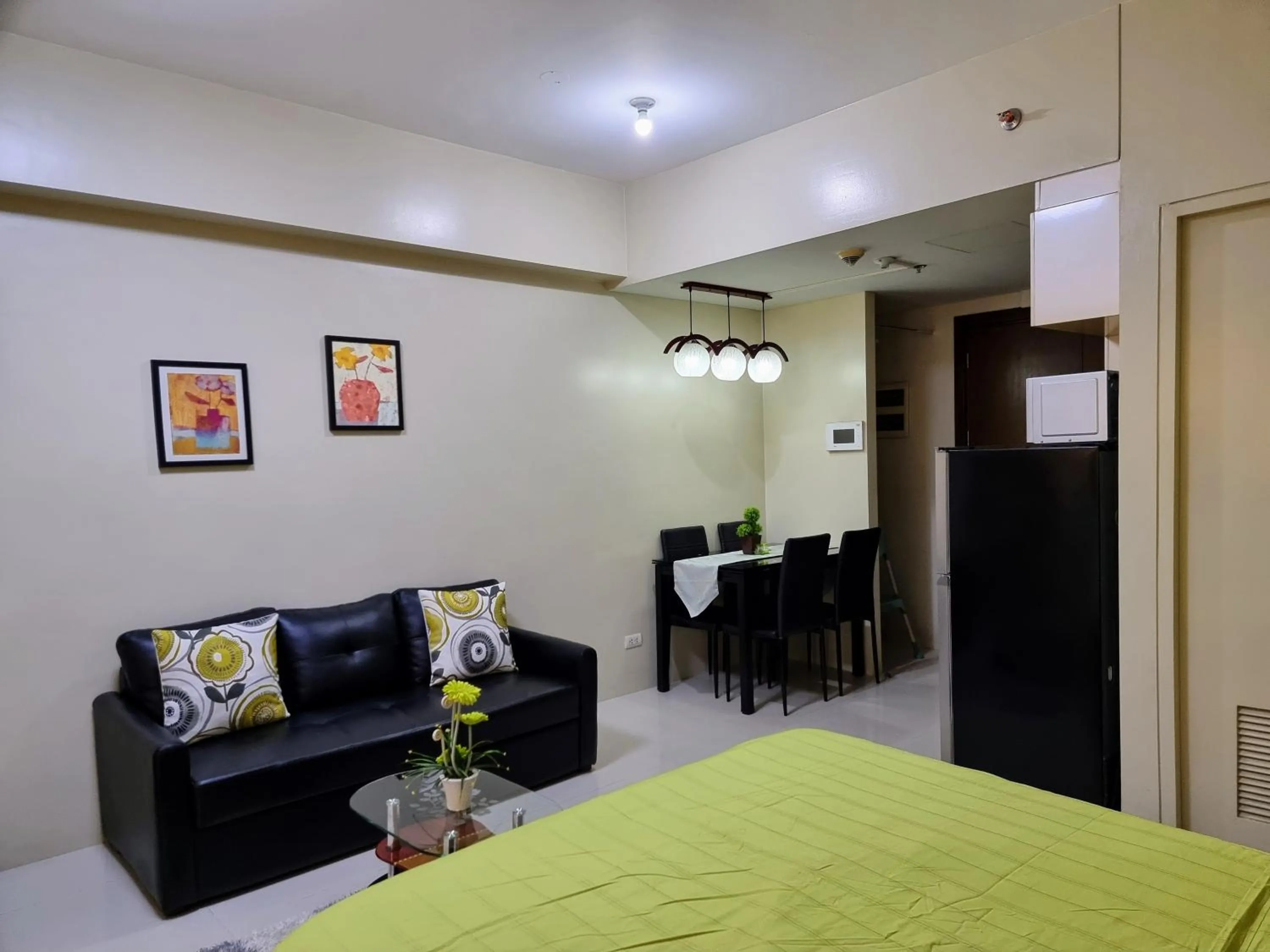 Seating area in One Palm Tree Villas Condo Across NAIA Terminal 3