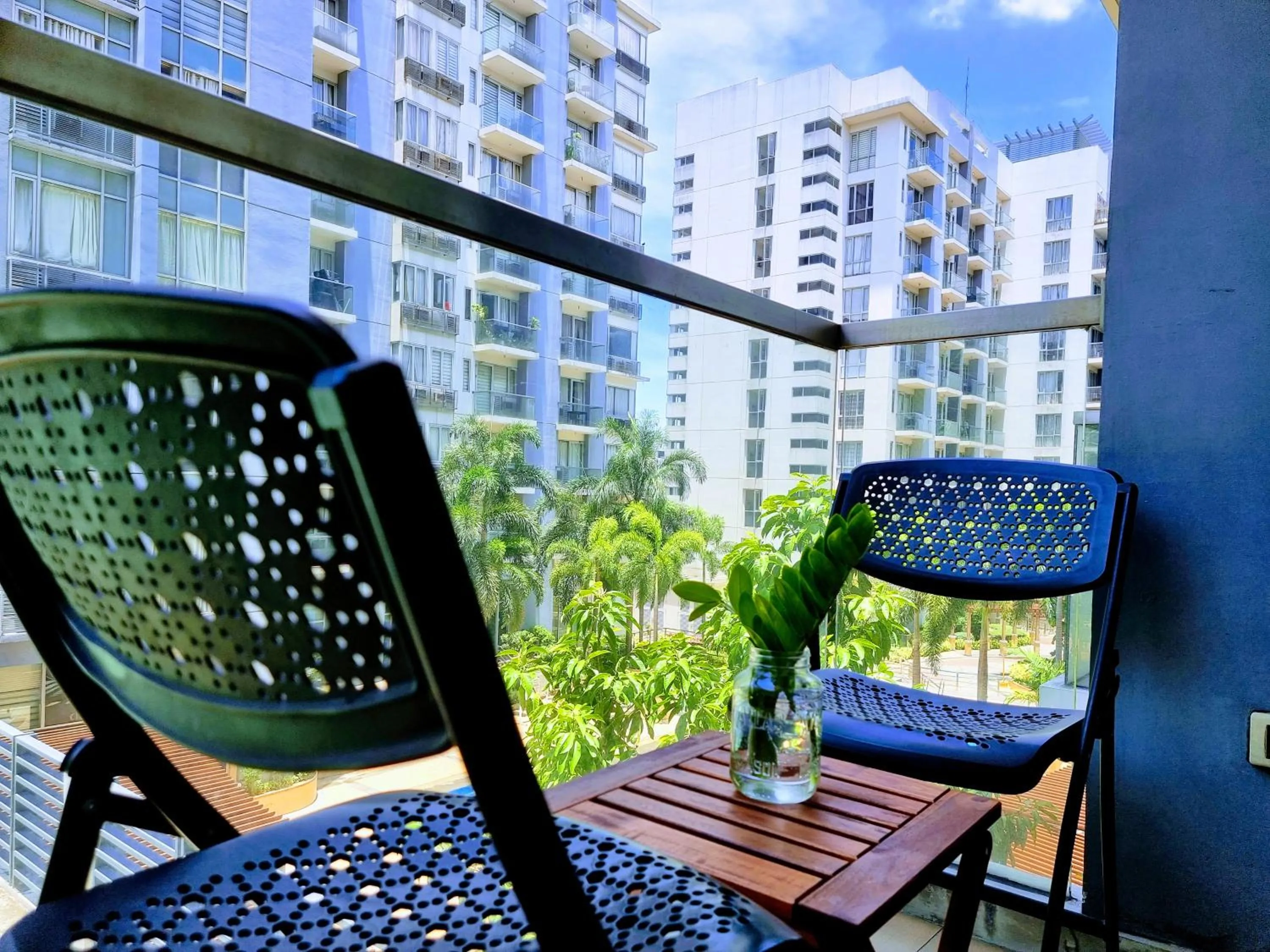 Balcony/Terrace in One Palm Tree Villas Condo Across NAIA Terminal 3
