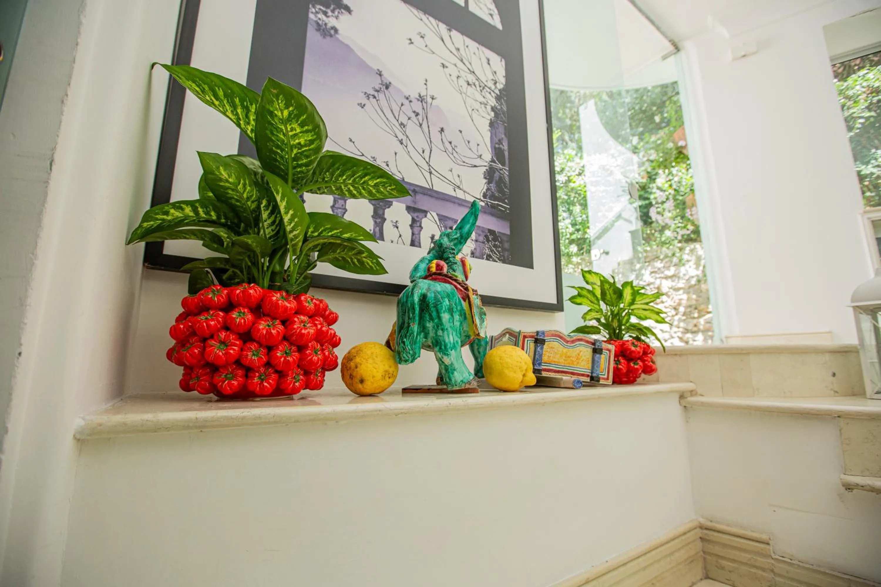 Decorative detail in Hotel La Floridiana