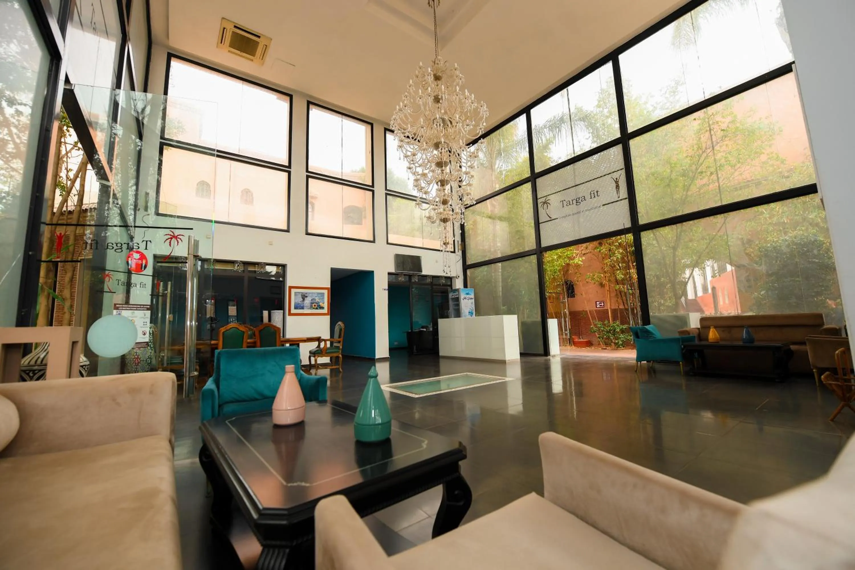 Lobby or reception in Targafit Hotel & Hammam