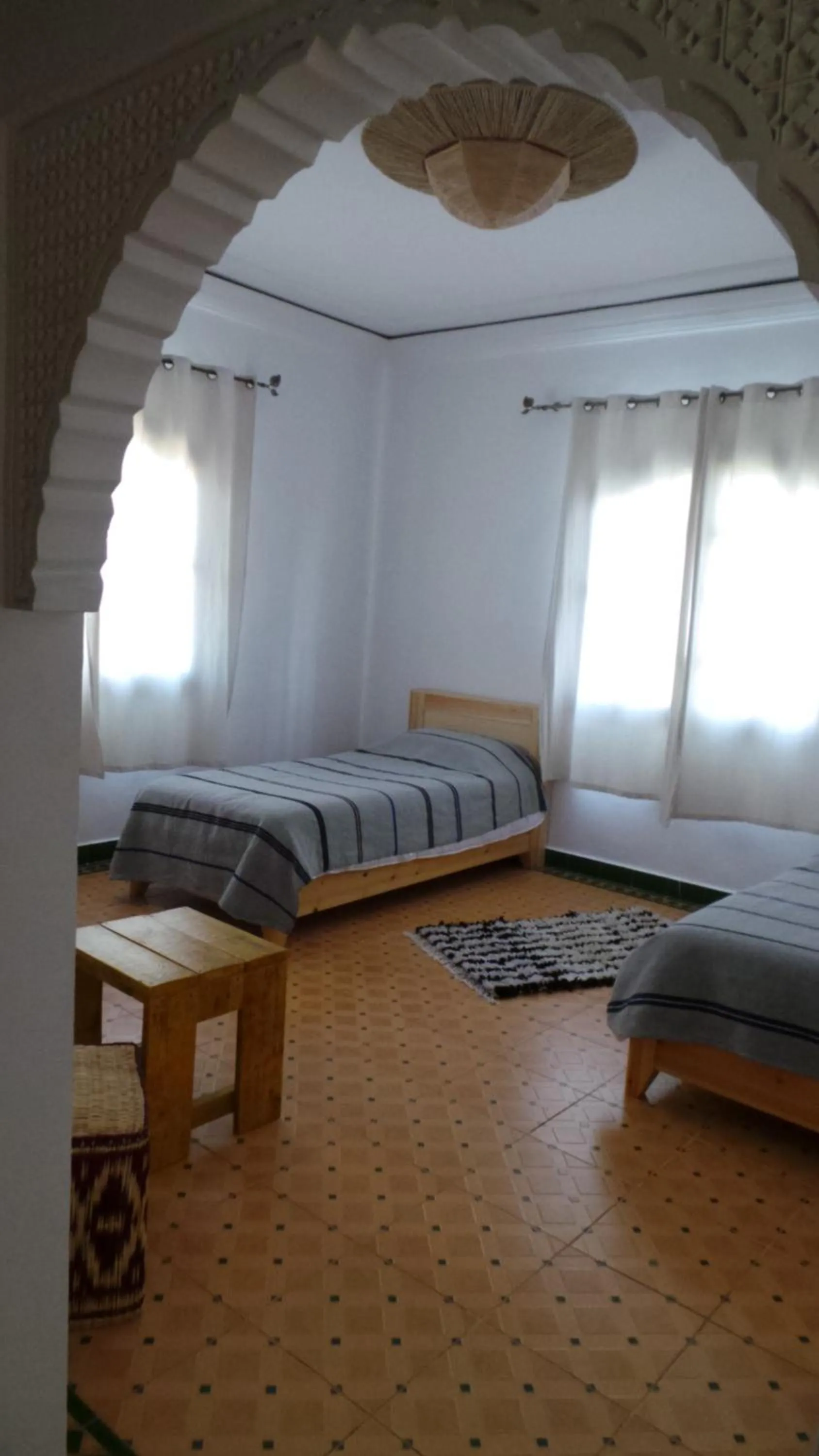 View (from property/room), Bed in Targafit Hotel & Hammam