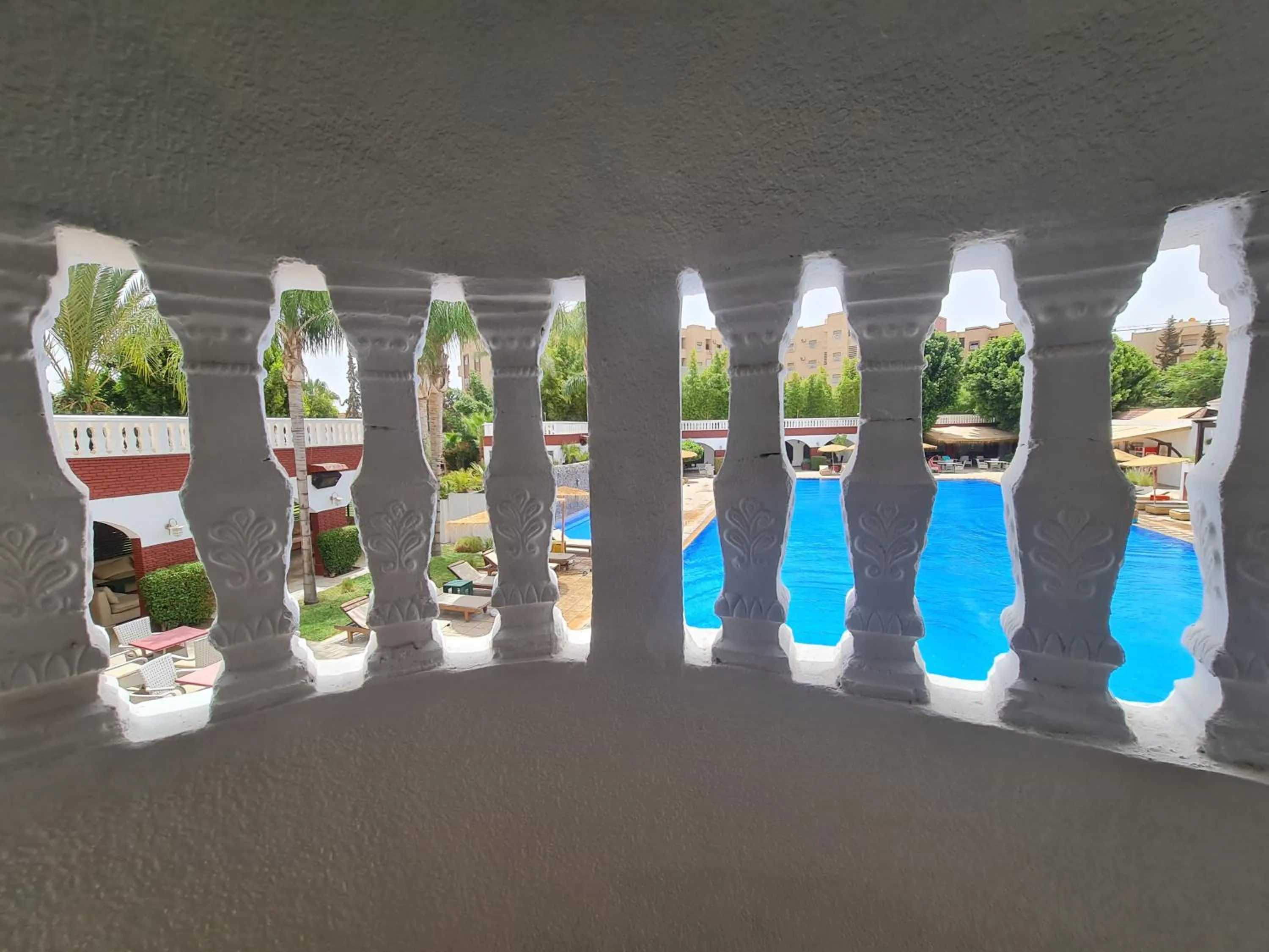 Pool view in Targafit Hotel & Hammam