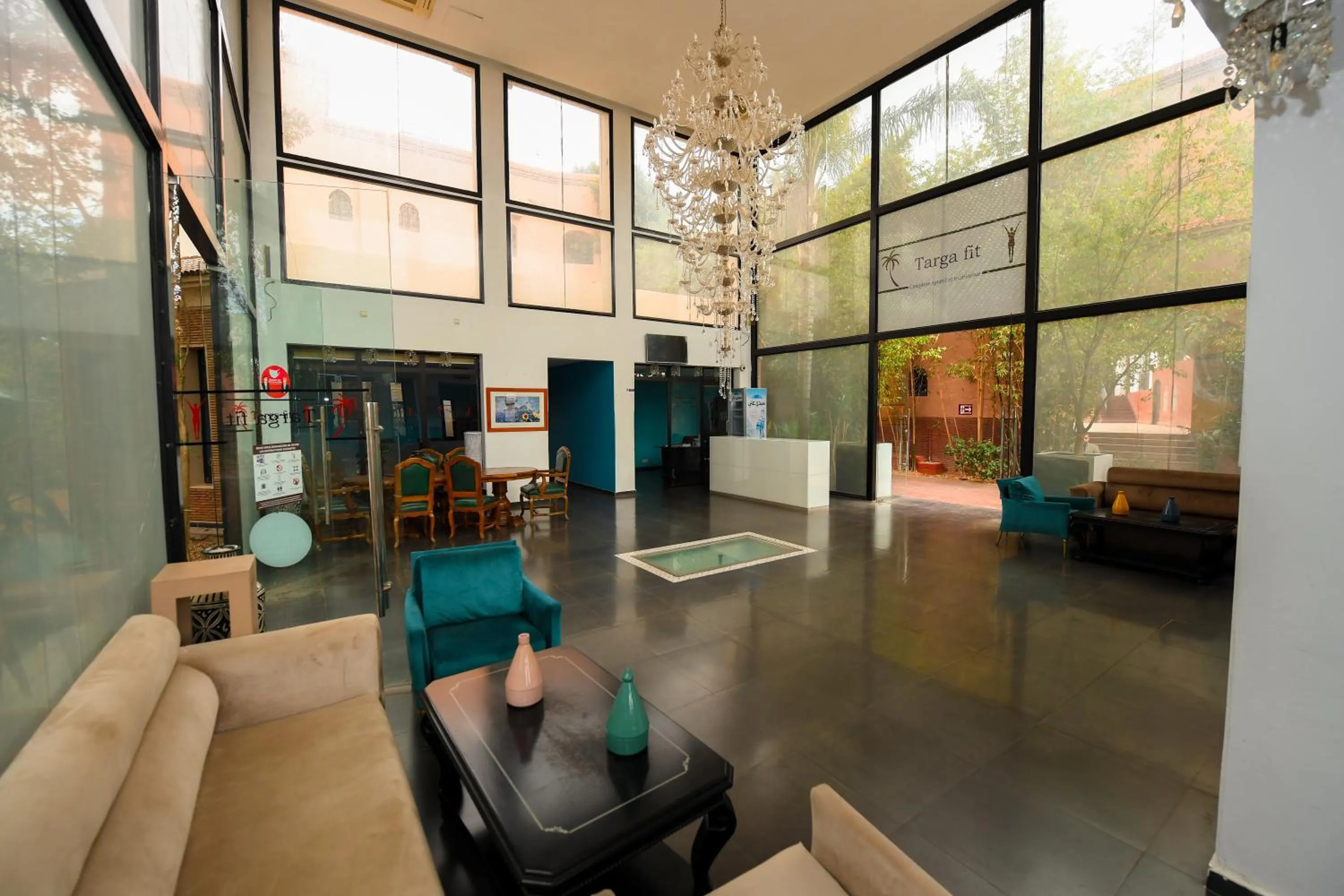 Lobby or reception in Targafit Hotel & Hammam