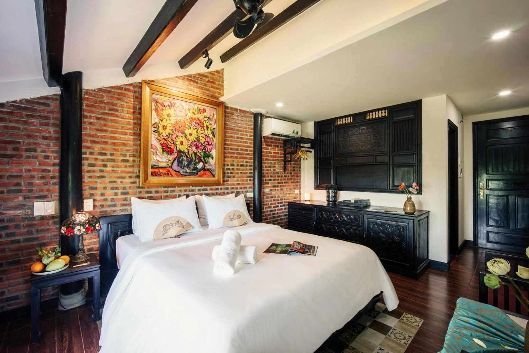 Bedroom, Bed in Art Museum Villa Hoi An