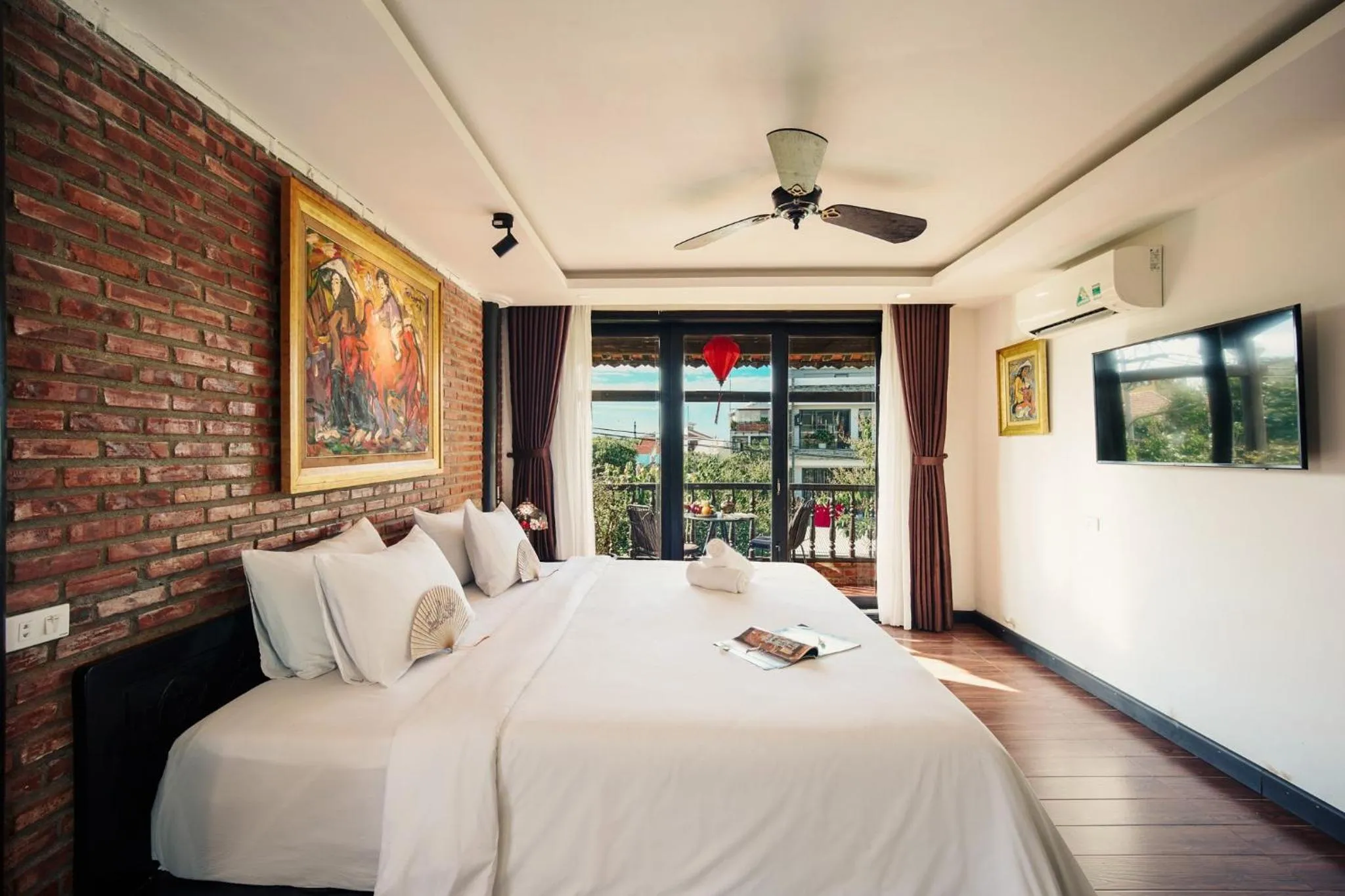 Bedroom, Bed in Art Museum Villa Hoi An