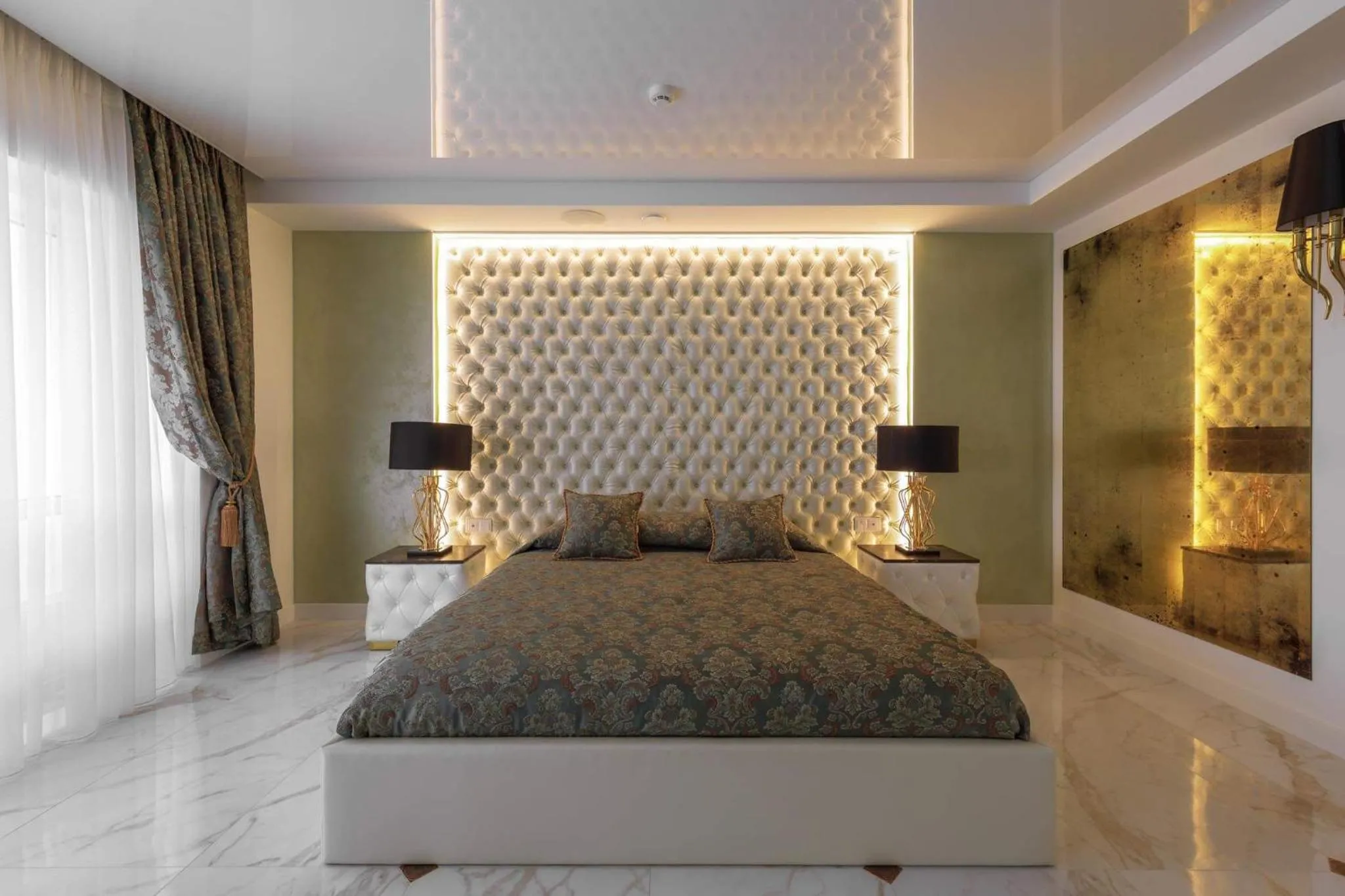 Bed in Prestige Jacuzzi Apartment by LIUKSAI