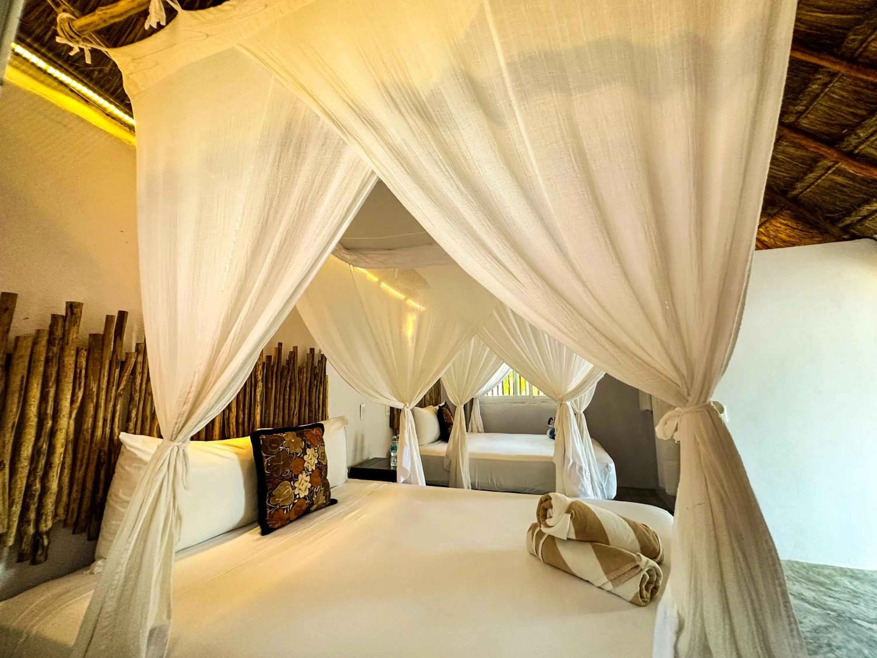 Bed in Alito Tulum Hotel