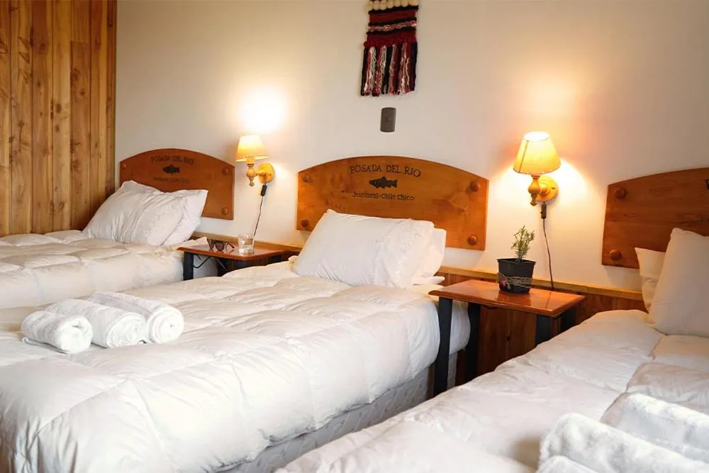 Bed in Hotel Posada del Río - Chile Chico