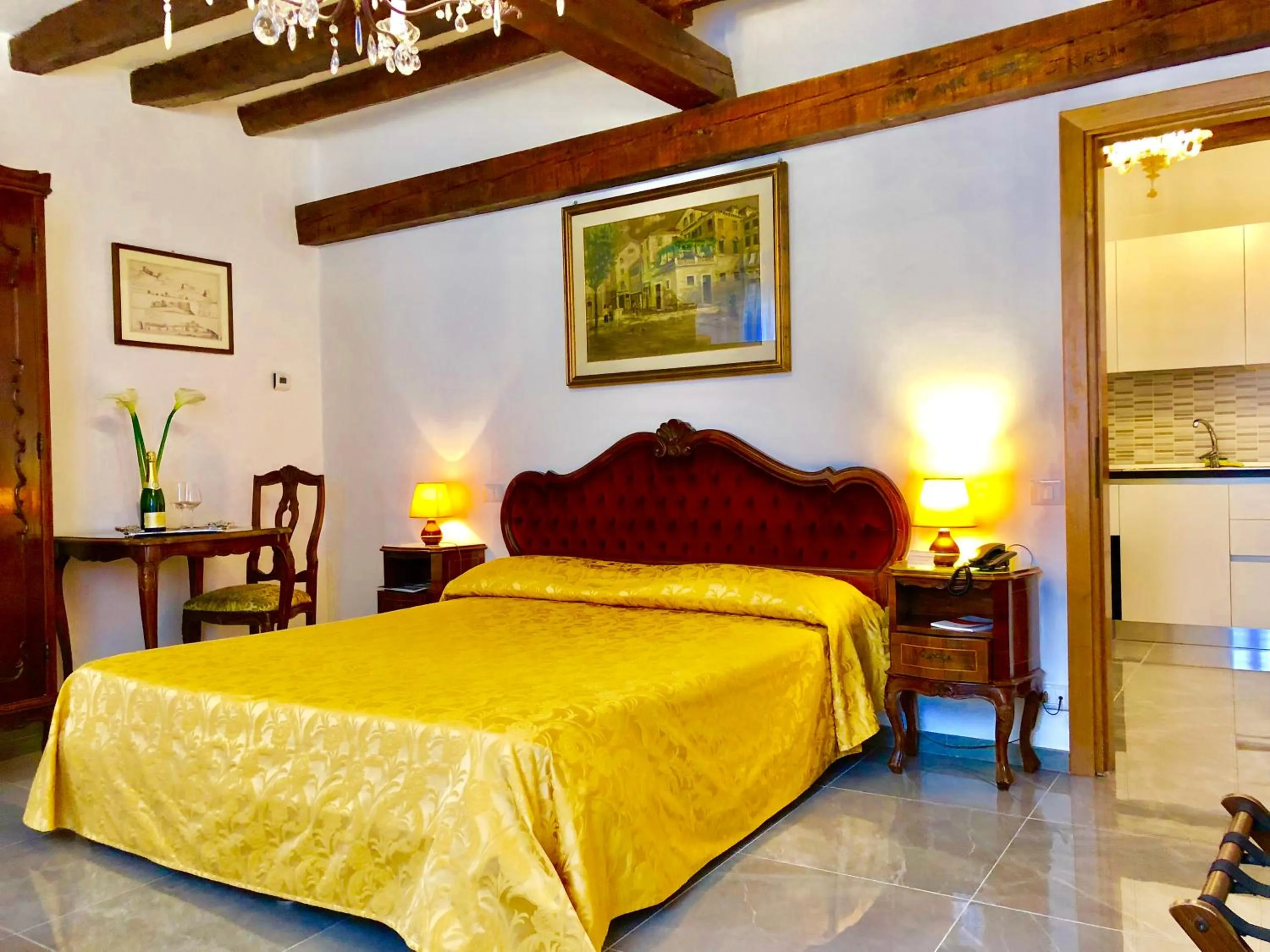 Bed in Hotel Ariel Silva