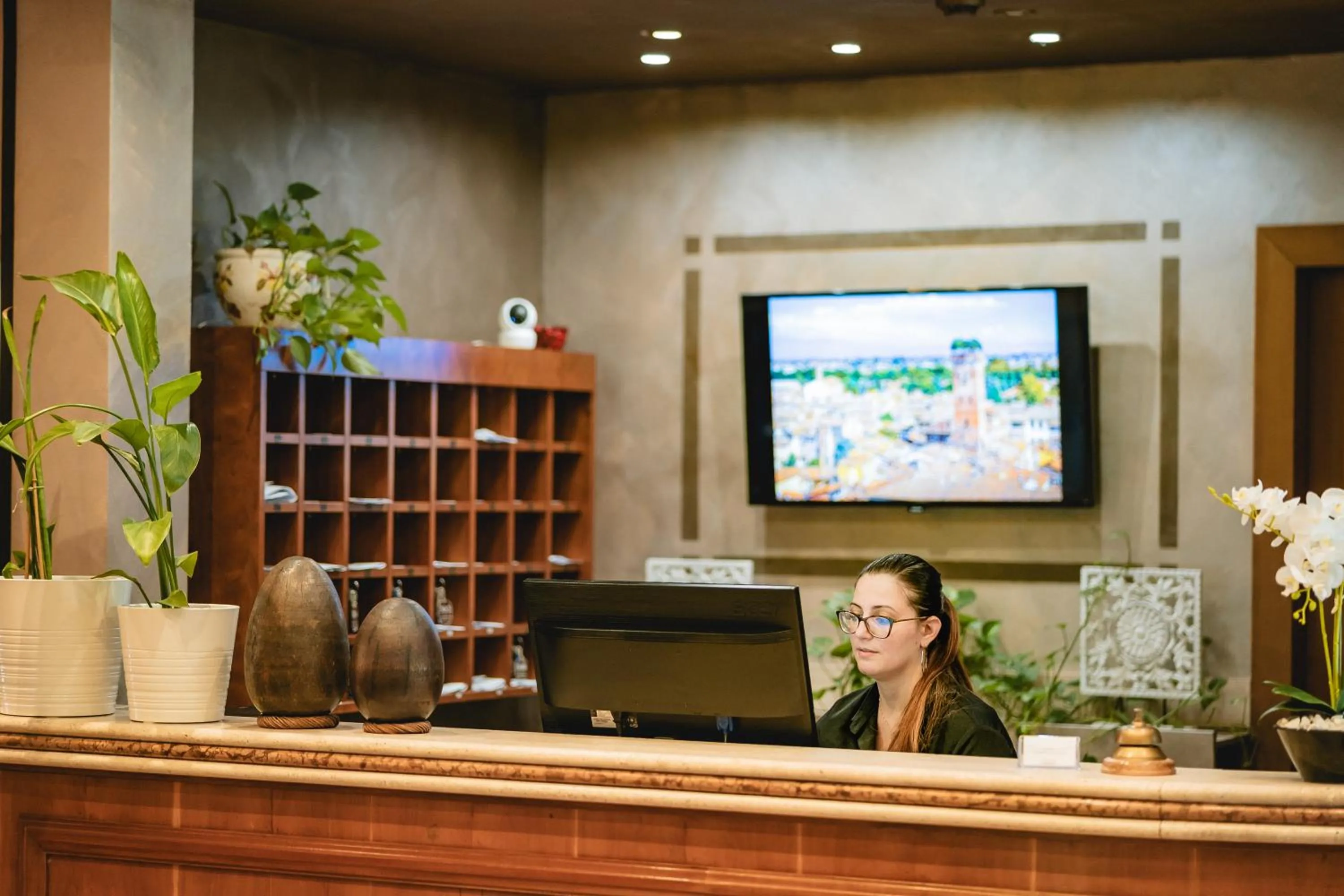 Lobby or reception in Hotel Carignano