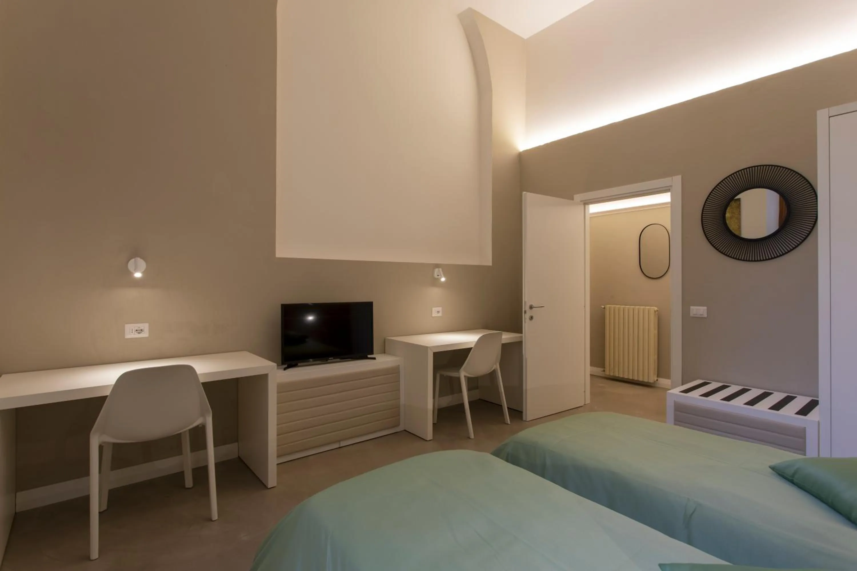 Bed in Palazzo dei Ciompi Suites