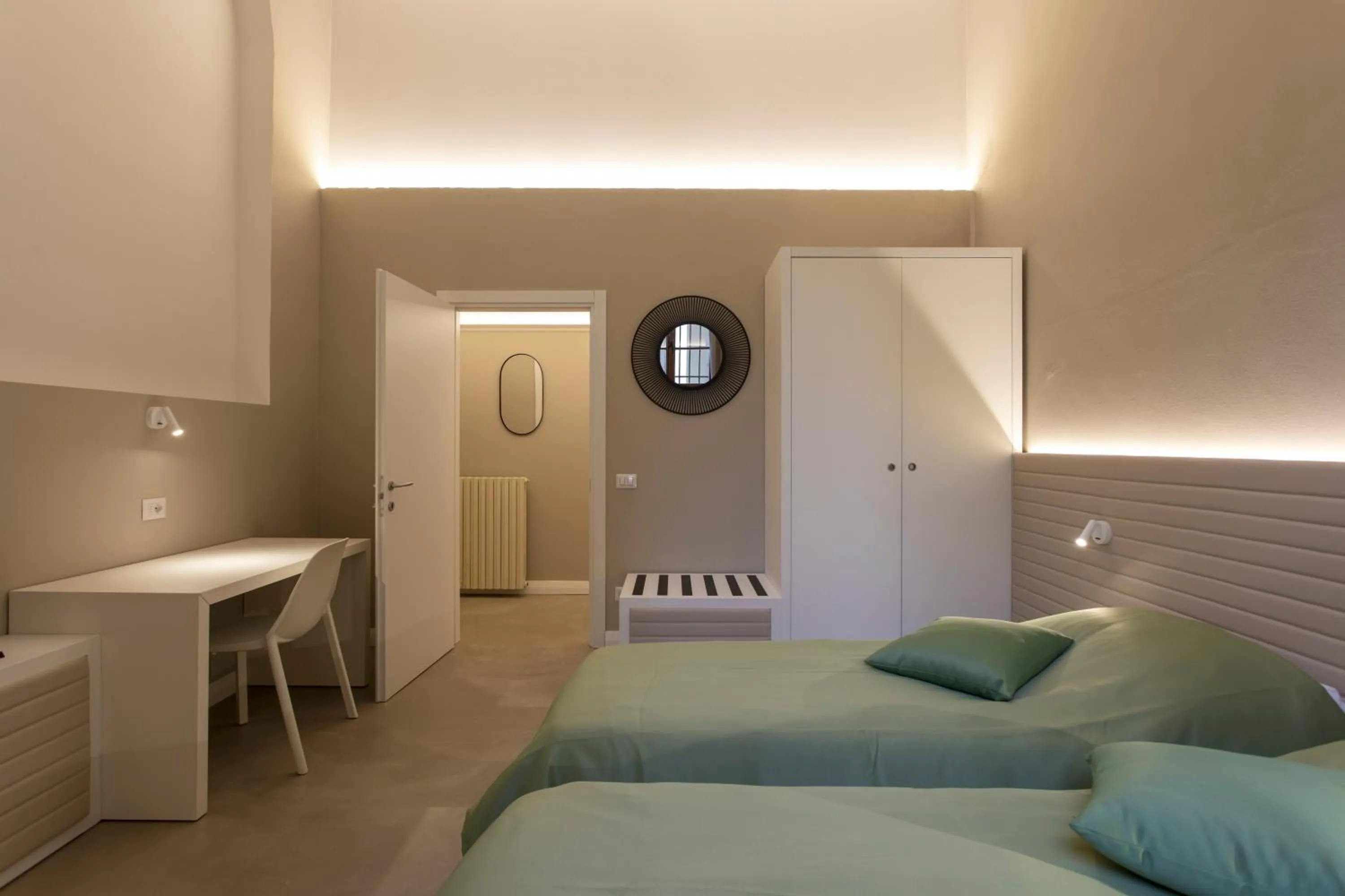 Bed in Palazzo dei Ciompi Suites