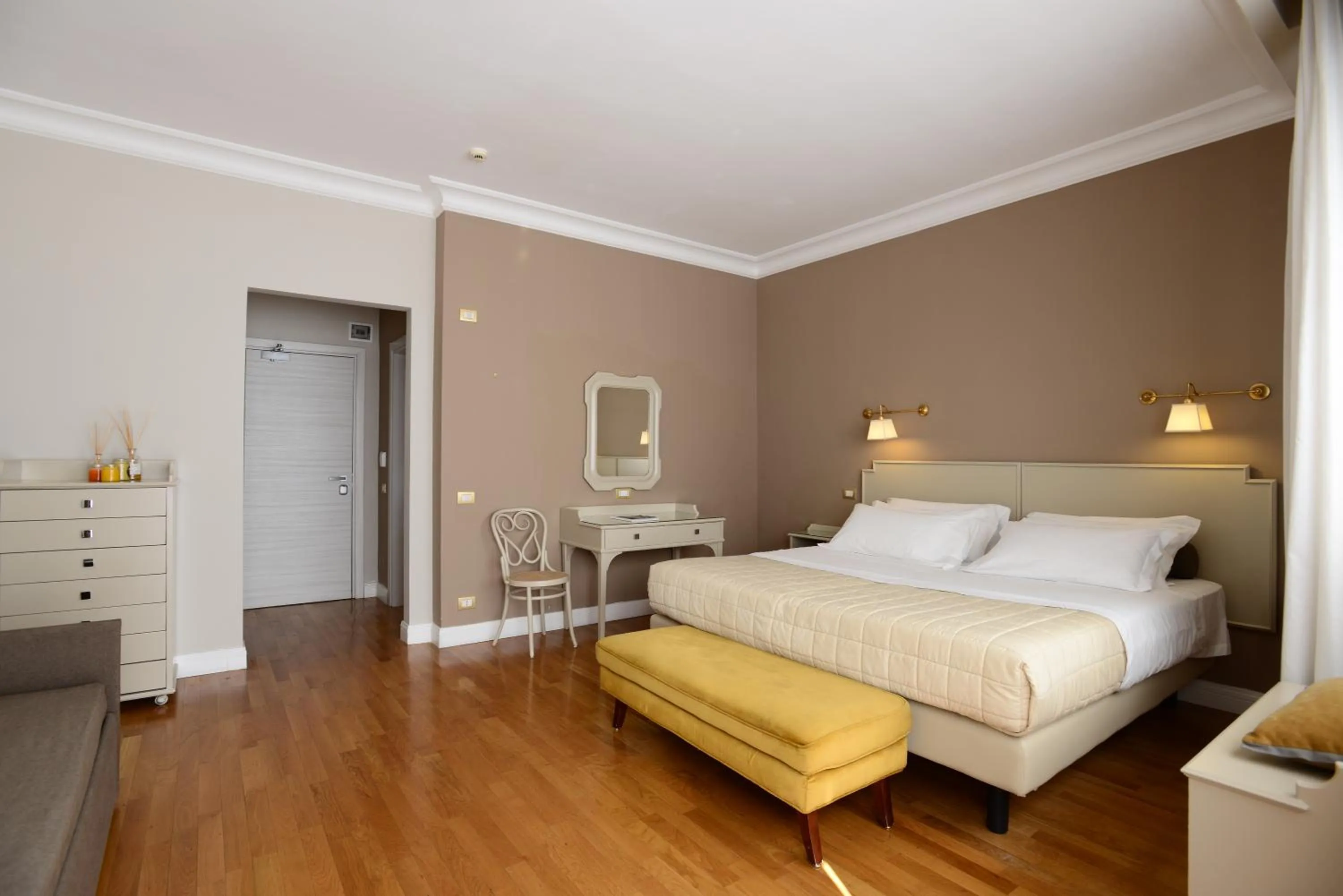 Decorative detail, Bed in Silva Hotel Splendid