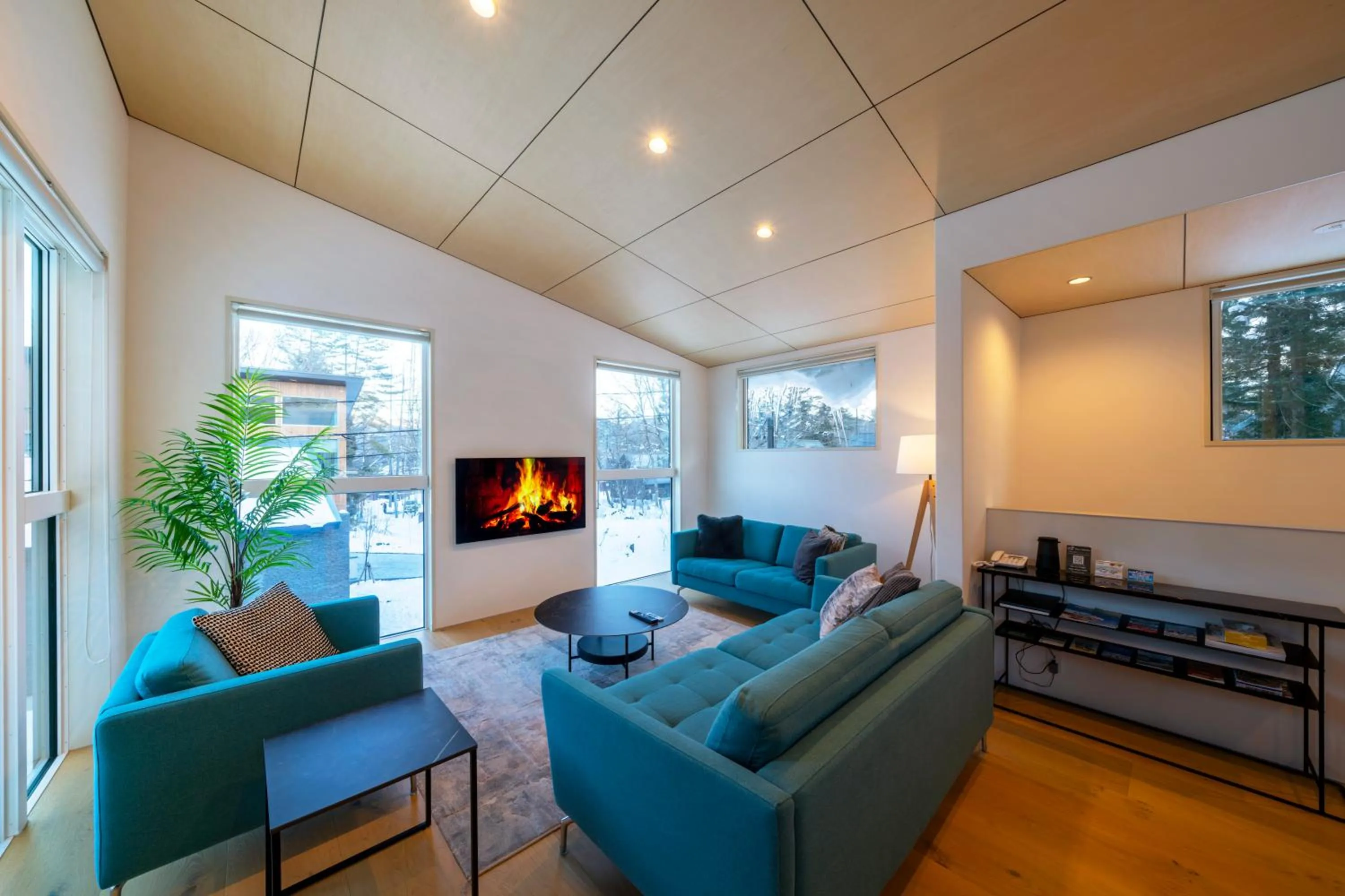 TV and multimedia in Blue River Chalets by The Hakuba Collection
