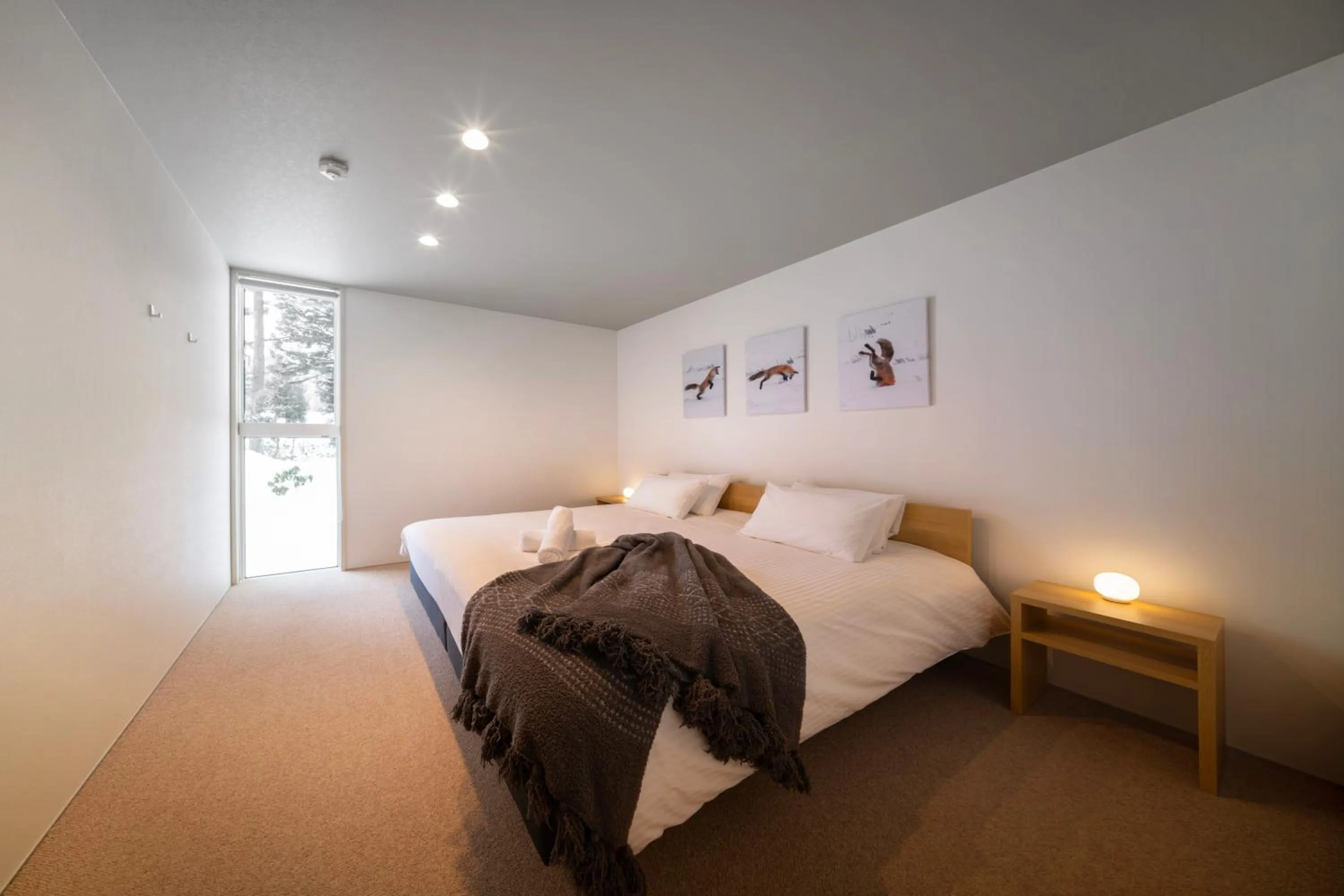 Bed in Blue River Chalets by The Hakuba Collection