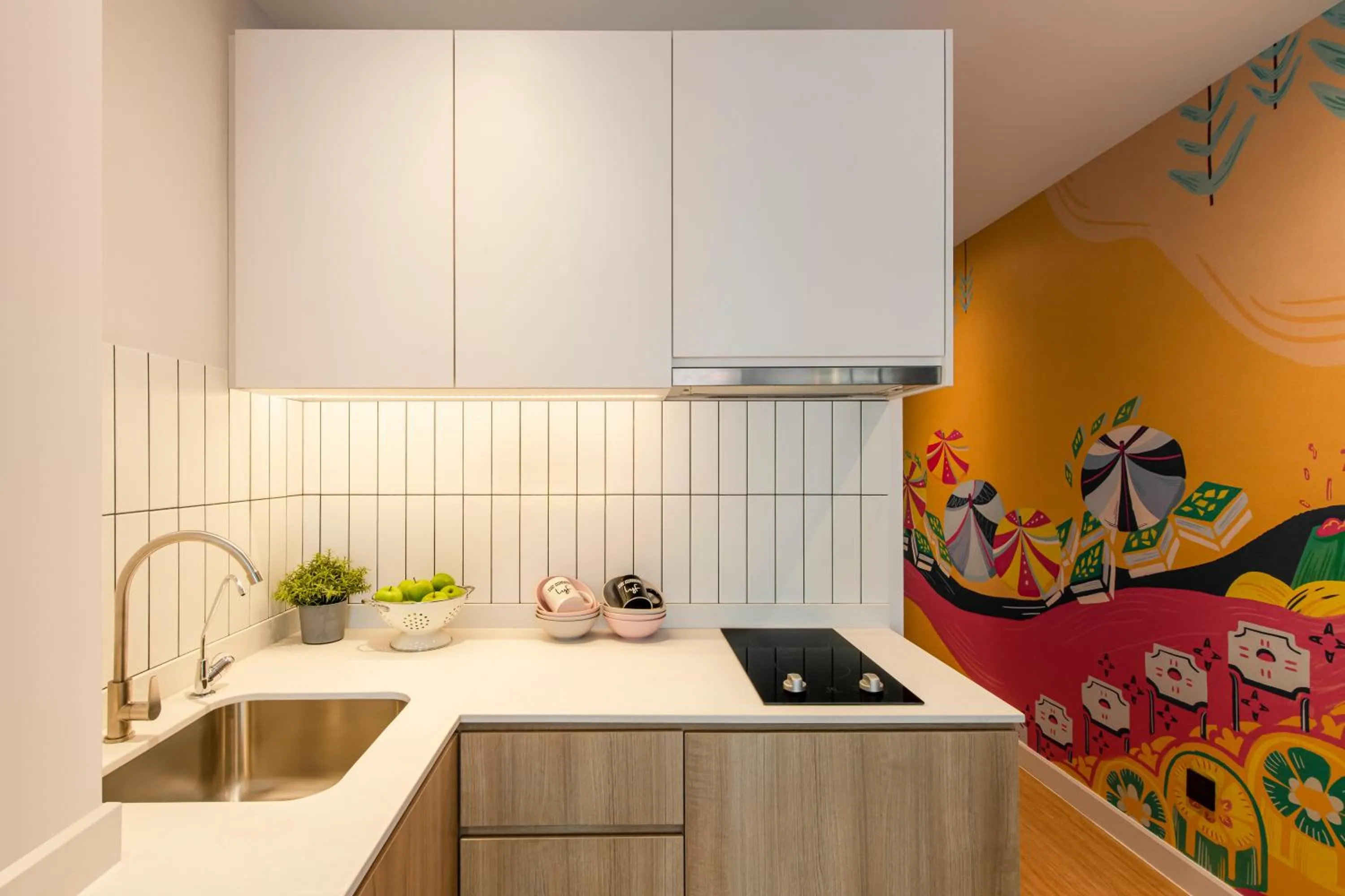 Kitchen or kitchenette in lyf Chinatown Kuala Lumpur