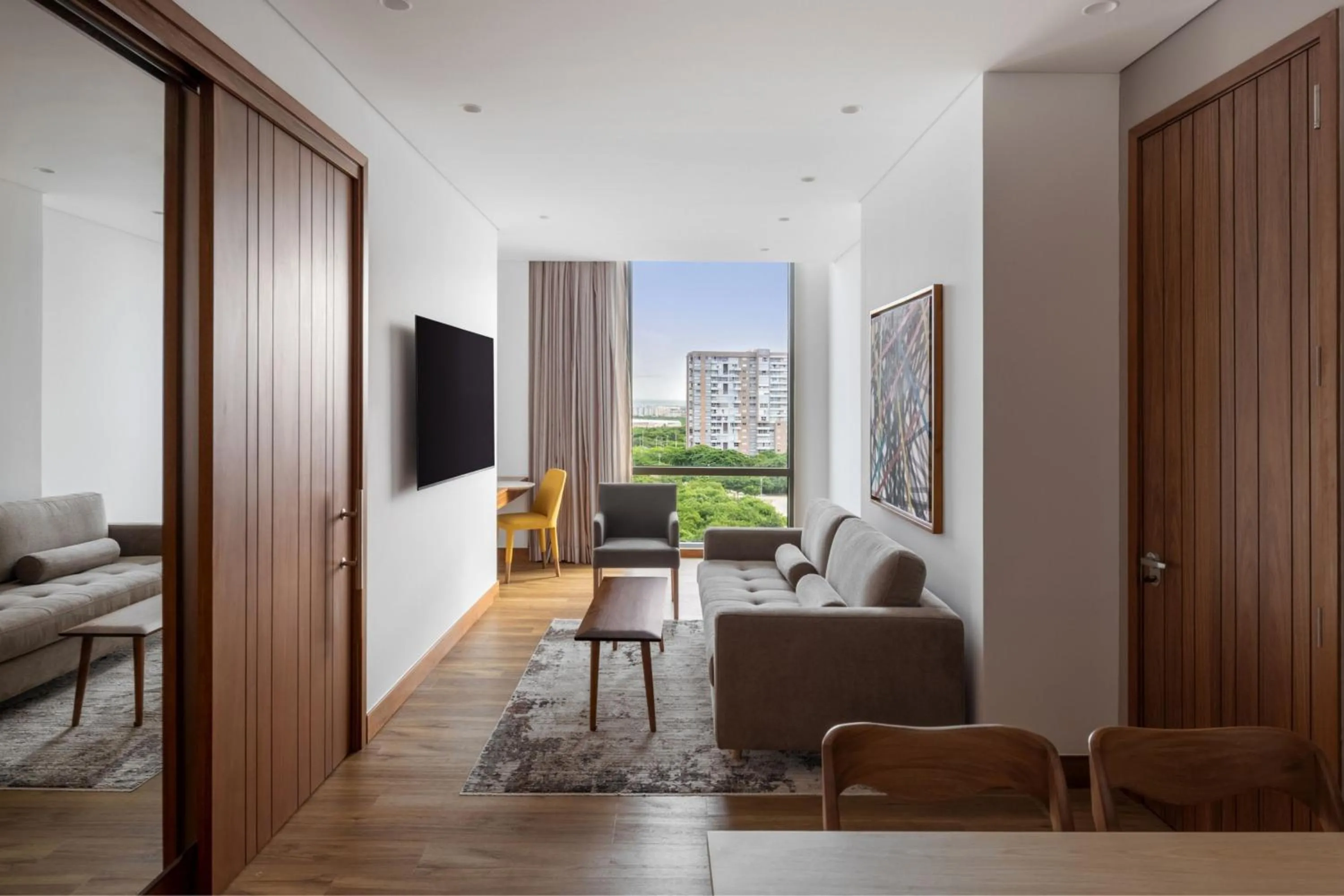 Living room in Barranquilla Marriott Hotel