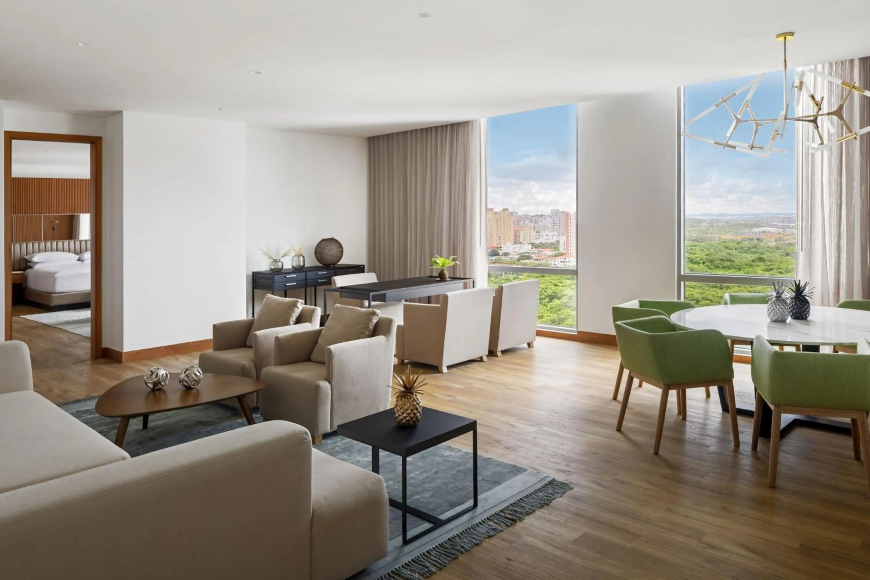 Living room in Barranquilla Marriott Hotel