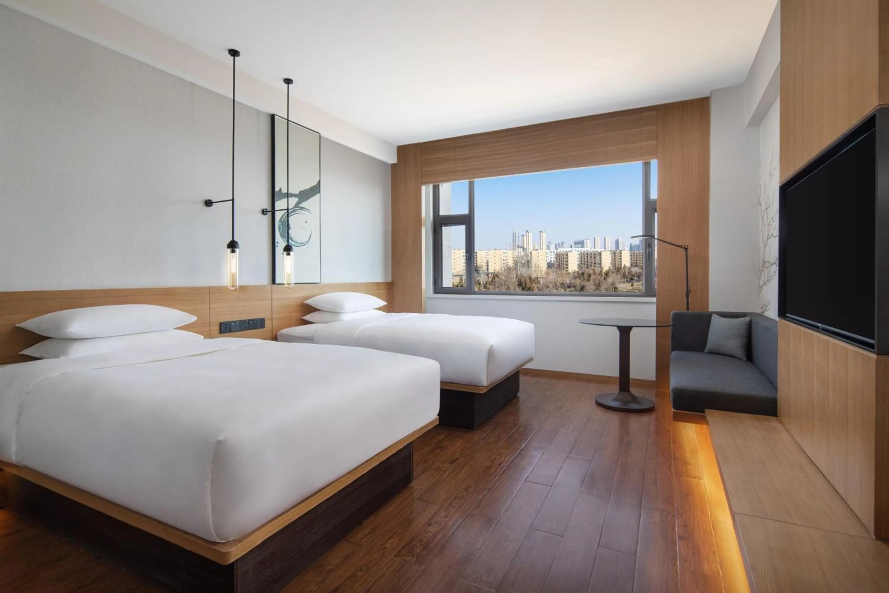 Photo of the whole room, Bed in Fairfield by Marriott Baiyin Downtown