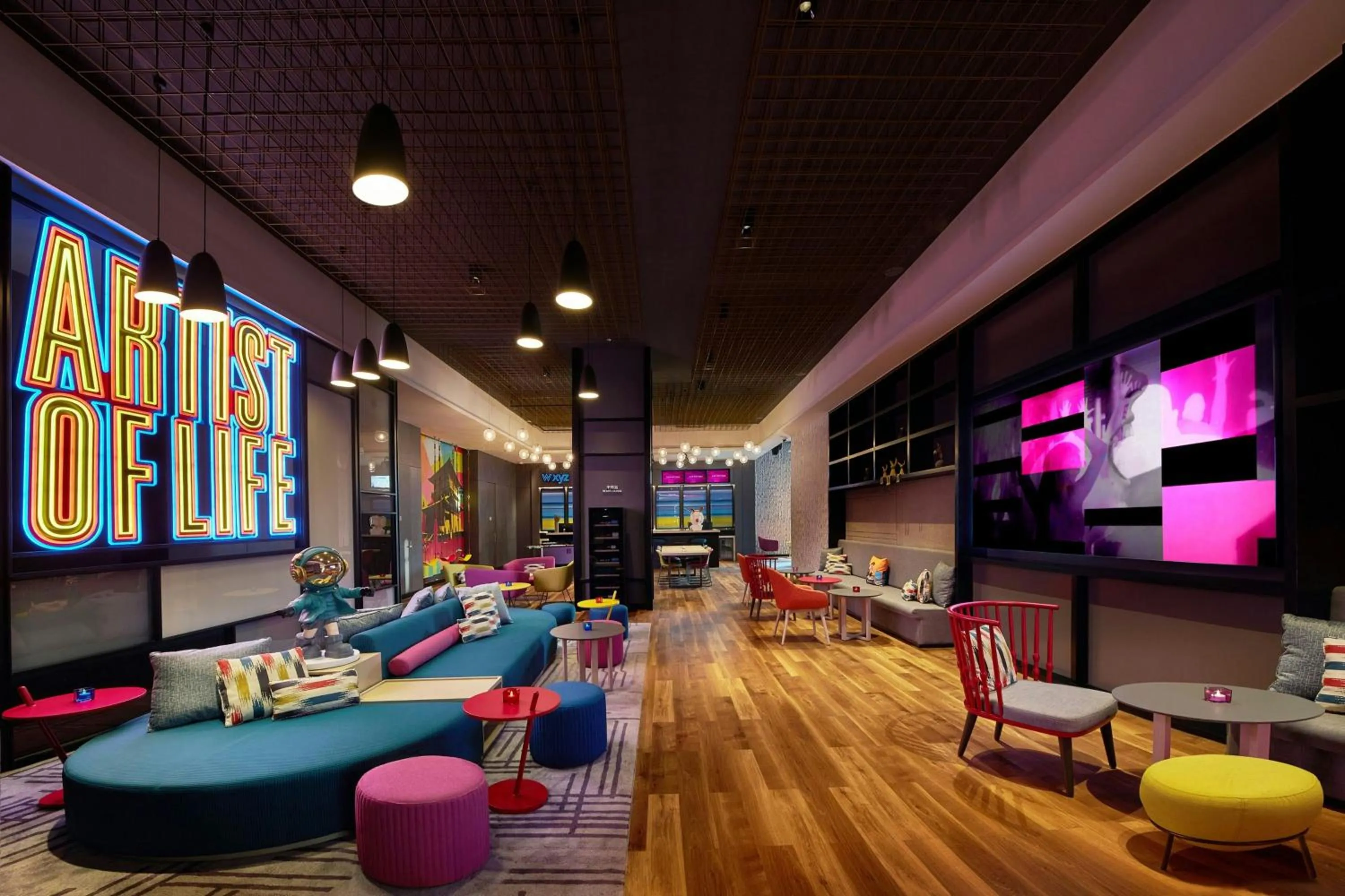 Lounge or bar in Aloft Shijiazhuang