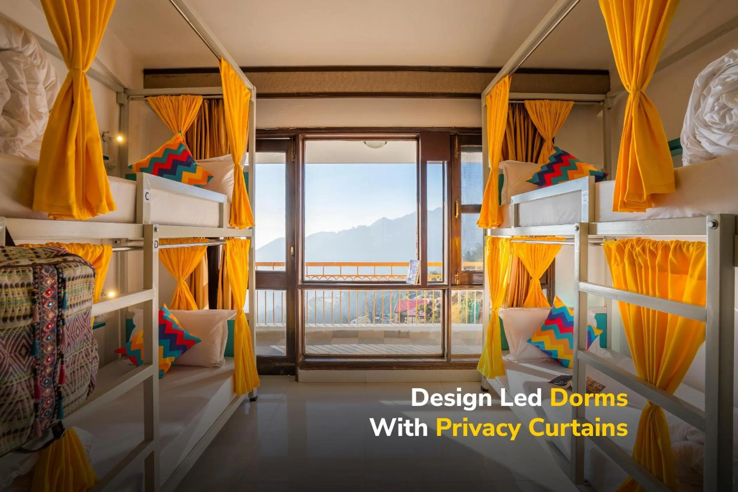 bunk bed, Bed in goSTOPS Mussoorie, Picture Palace