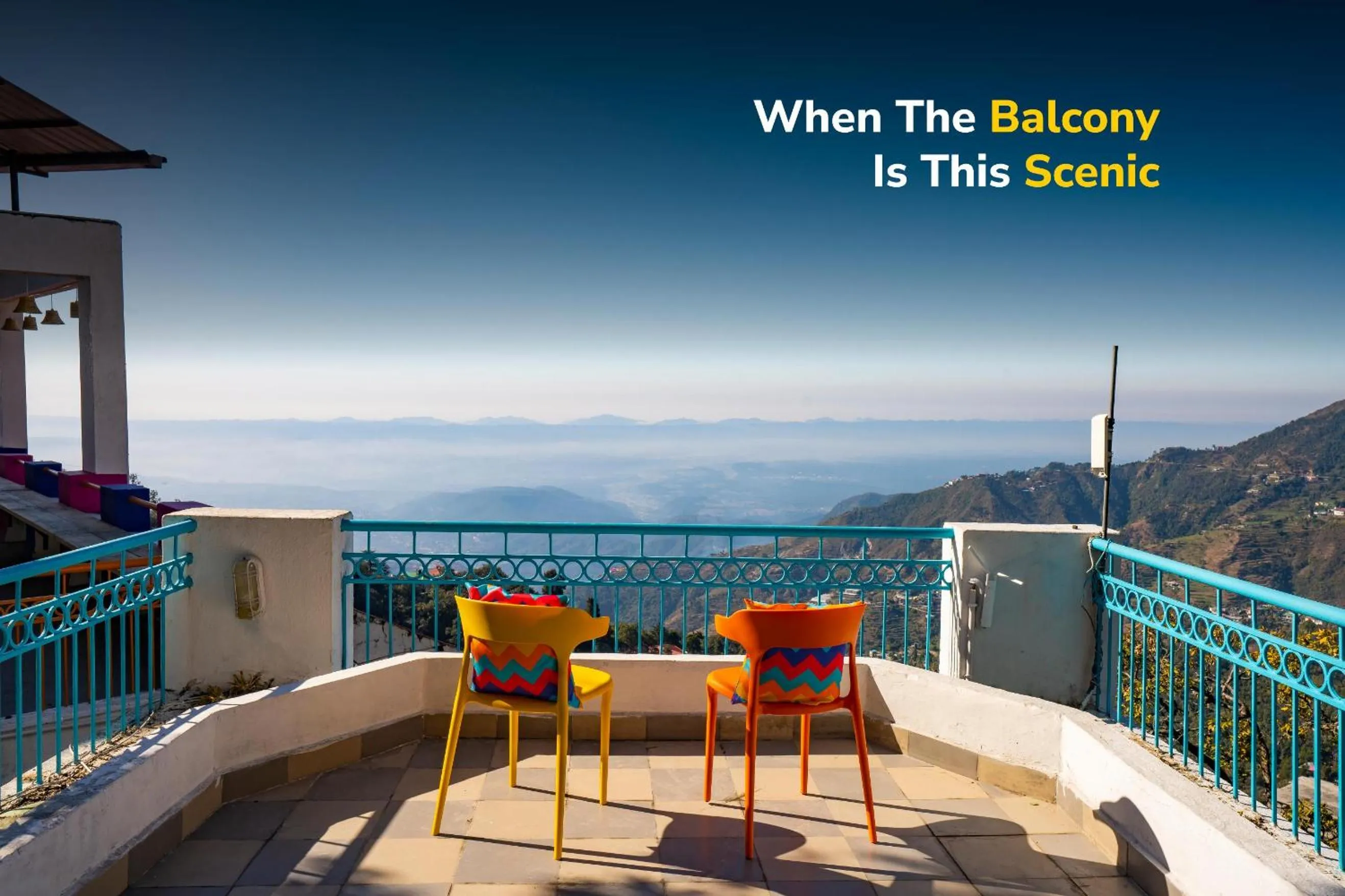 Balcony/Terrace in goSTOPS Mussoorie, Picture Palace