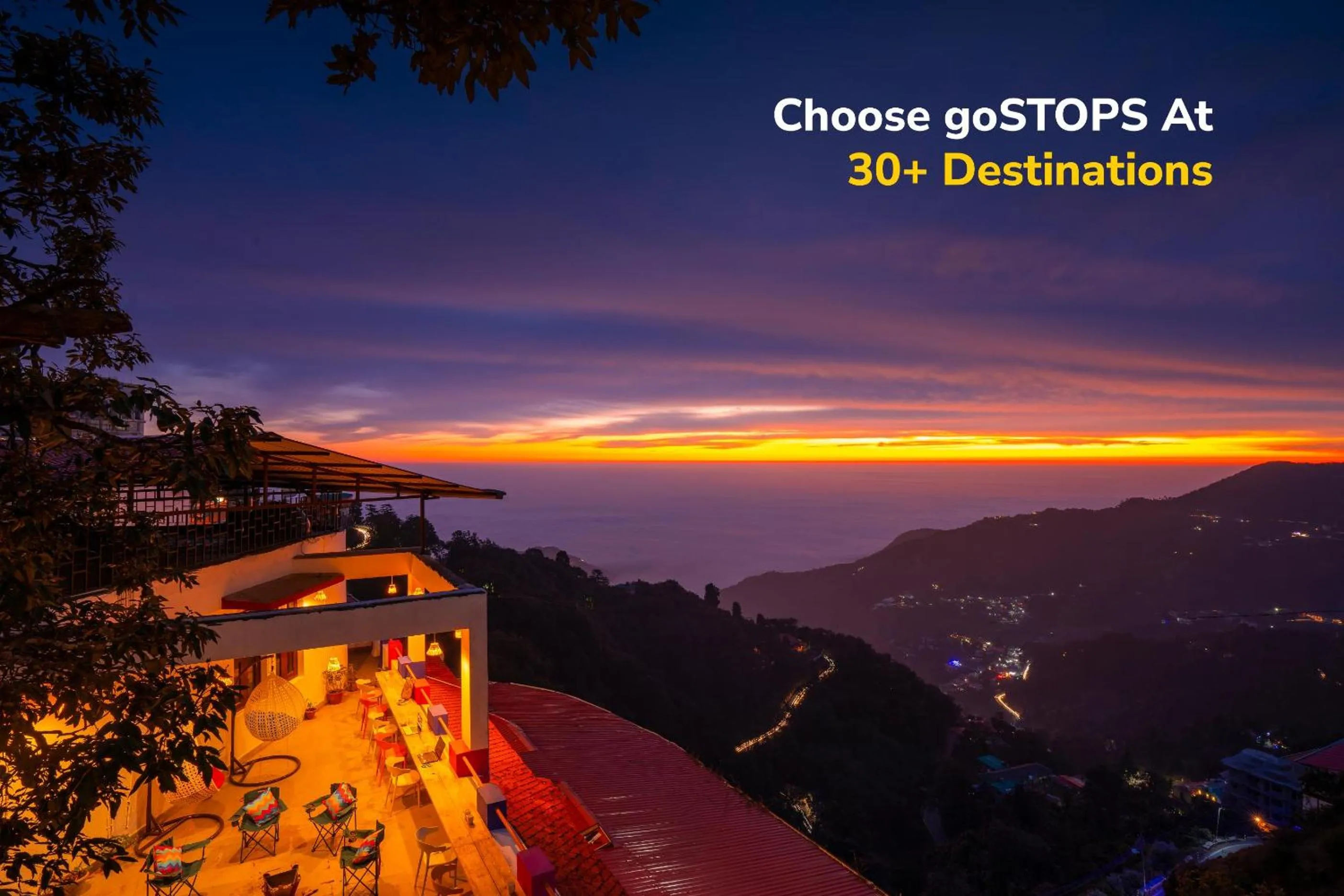 Mountain view in goSTOPS Mussoorie, Picture Palace
