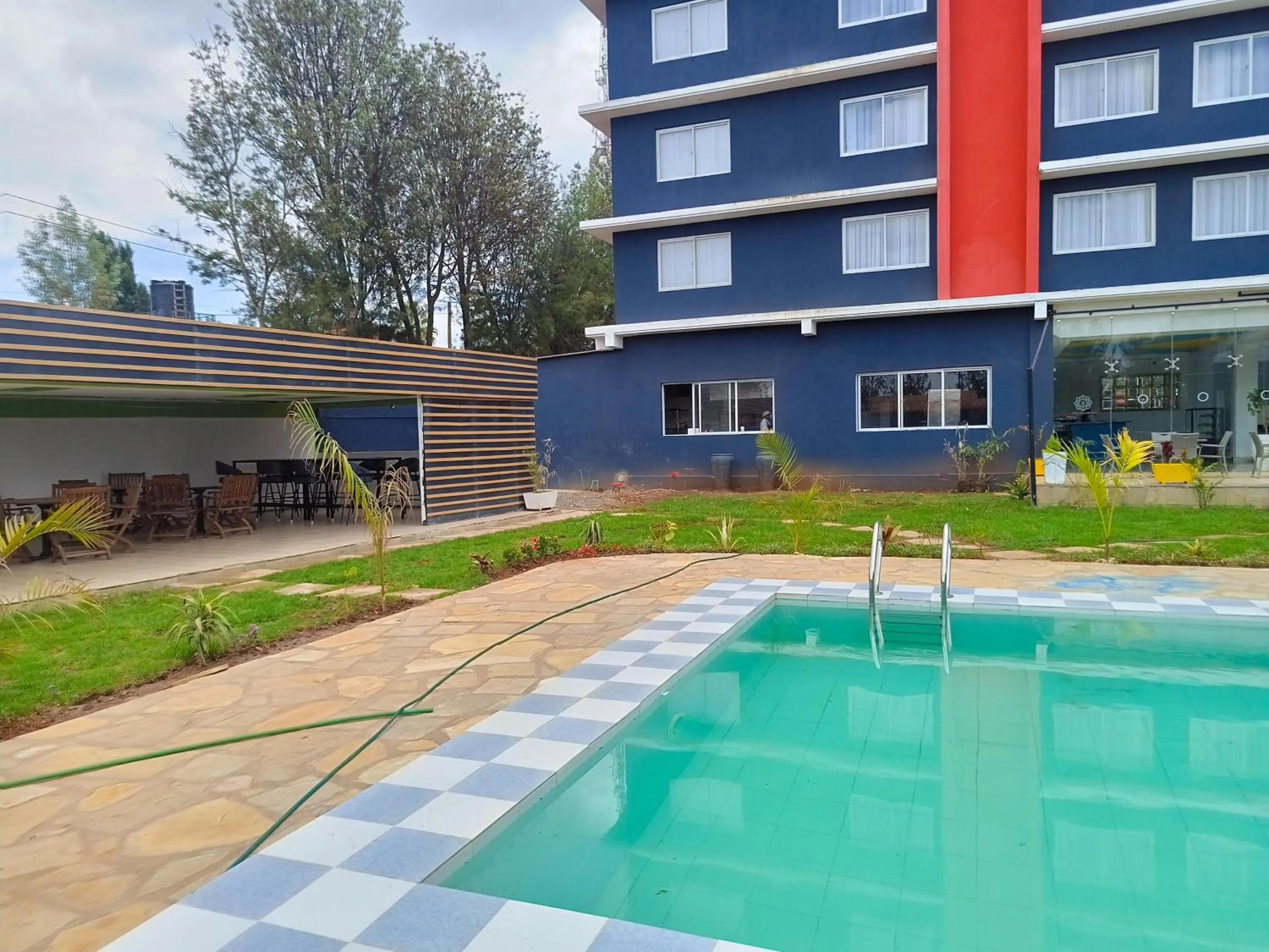 Swimming pool in The Warwick Hotel, Nanyuki Kenya