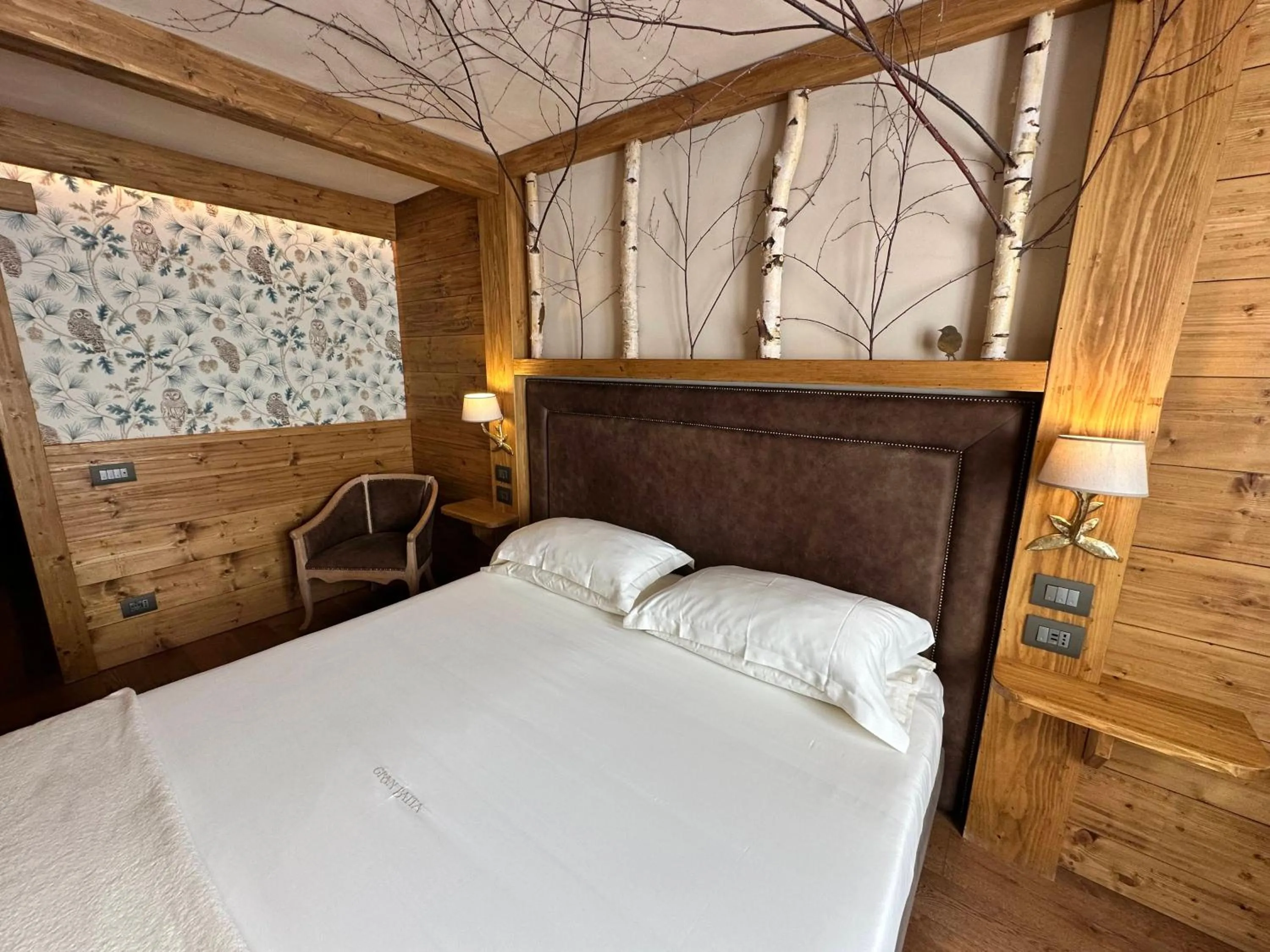 furniture, Bed in Gran Baita Hotel & Wellness
