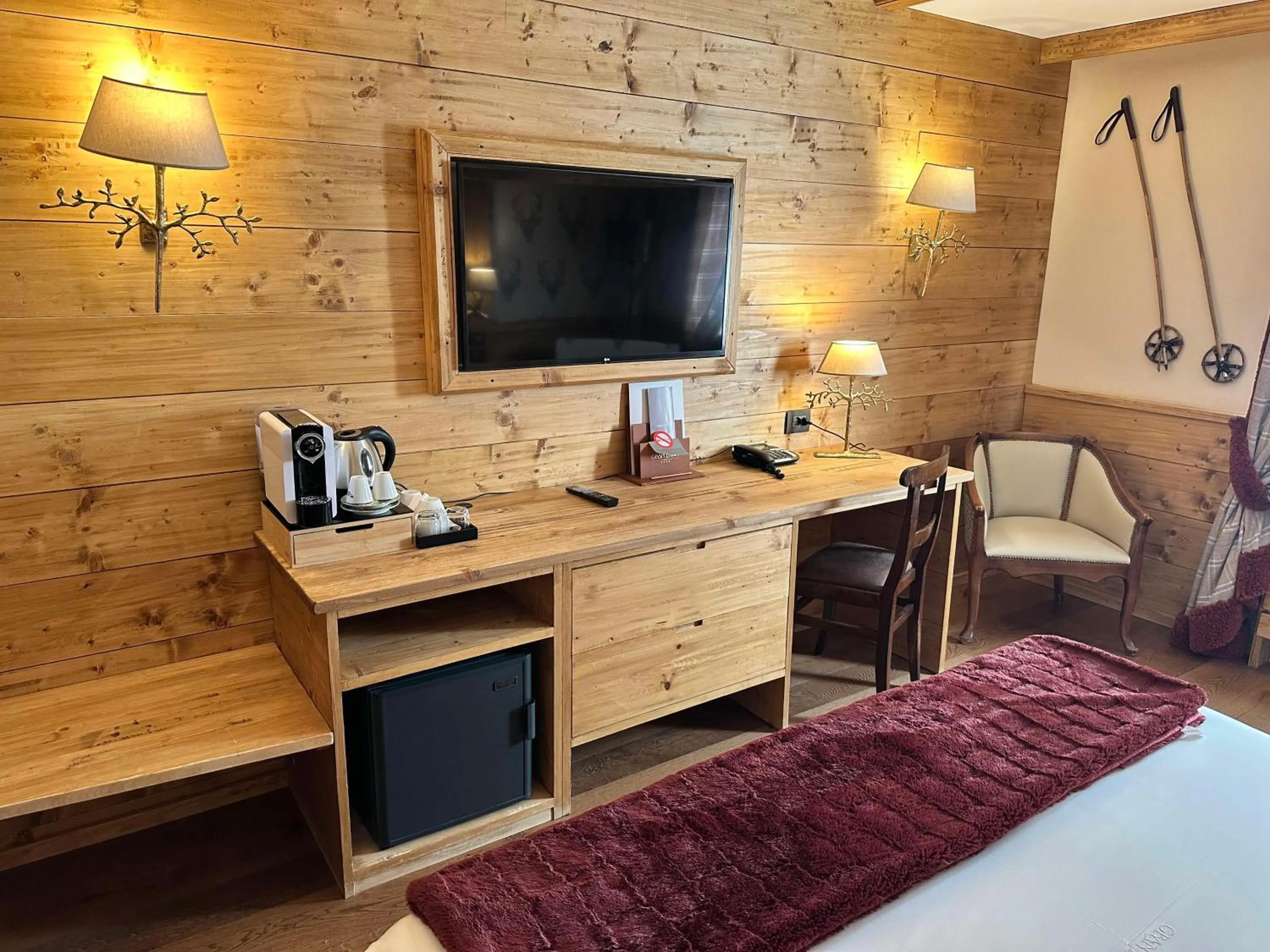 furniture, Bed in Gran Baita Hotel & Wellness