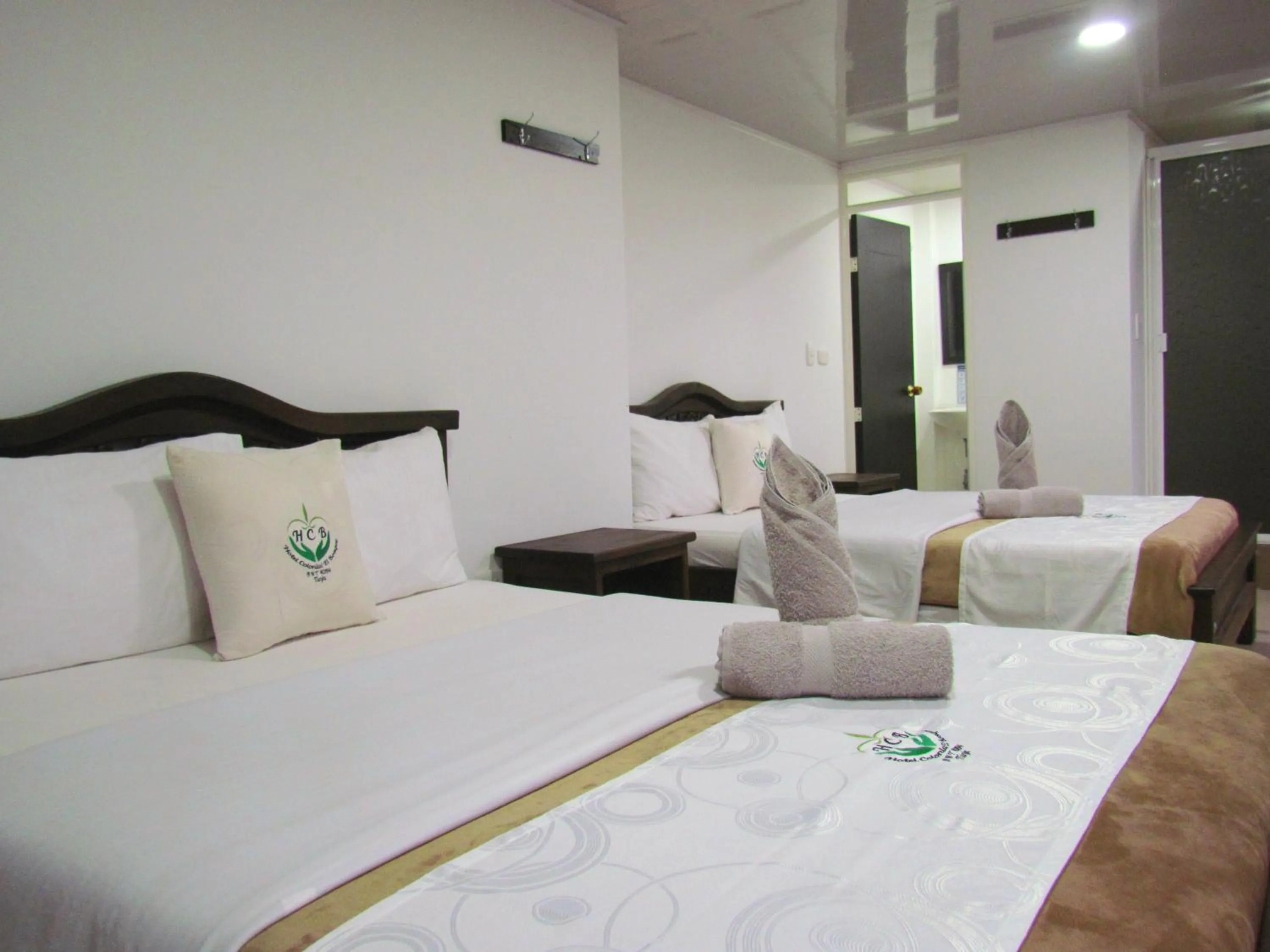 Bed in Hotel Colonial El Bosque Dorado