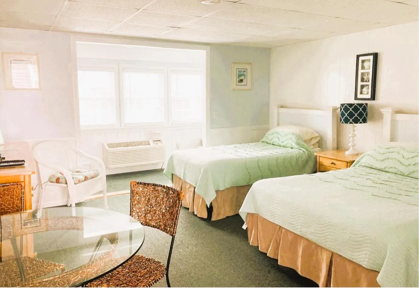 Bed in Seashell Motel