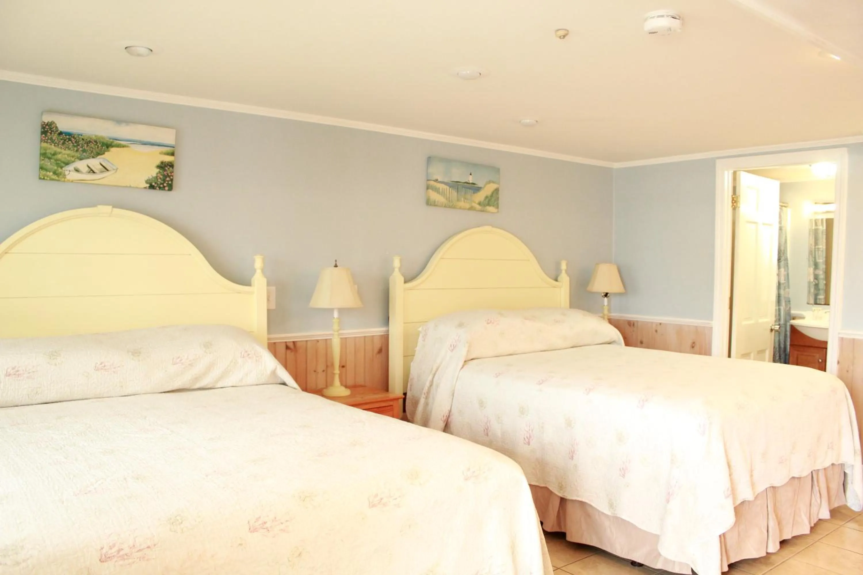 Bed in Seashell Motel