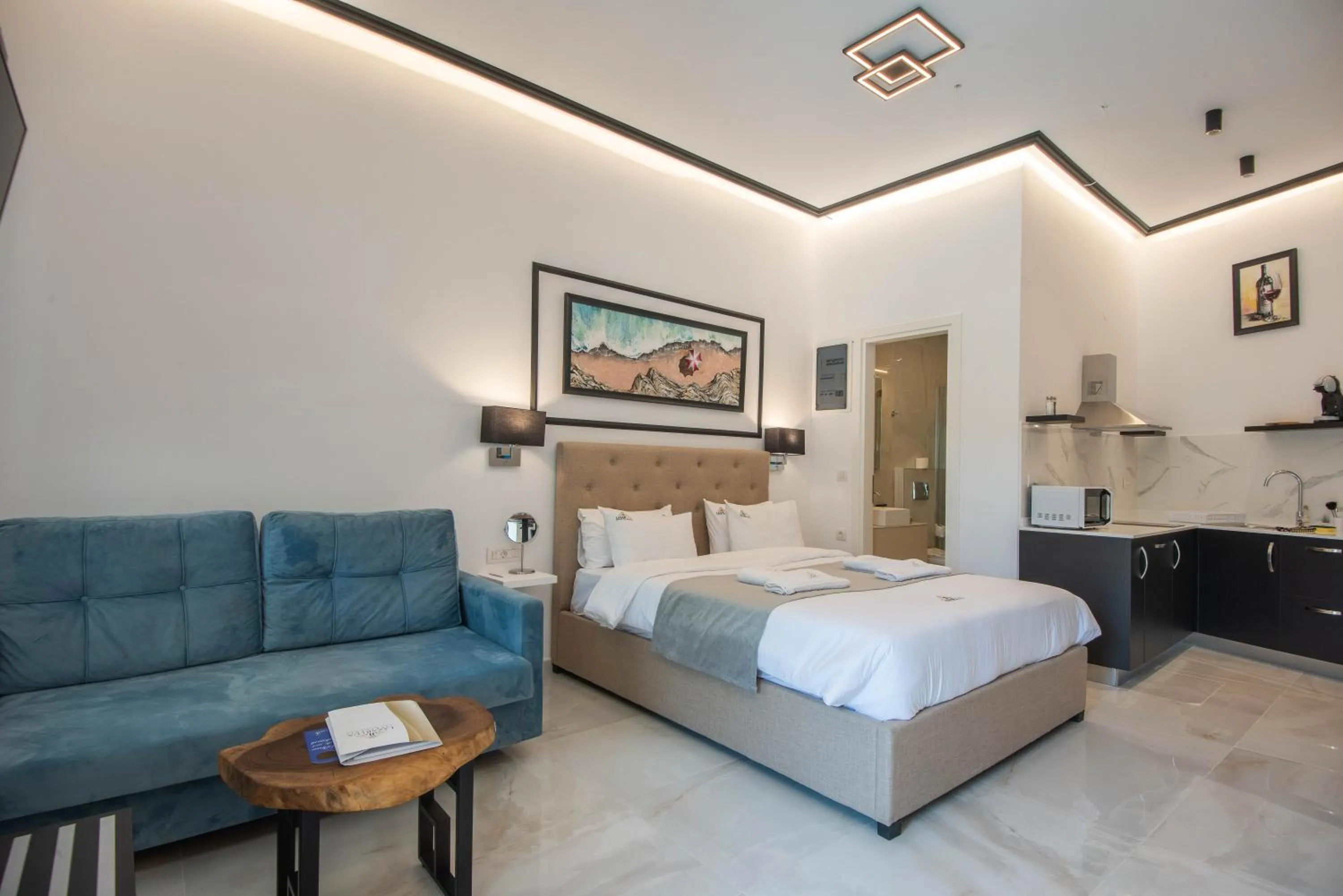 Bed in Lazar Lux Suites - Ammoudara
