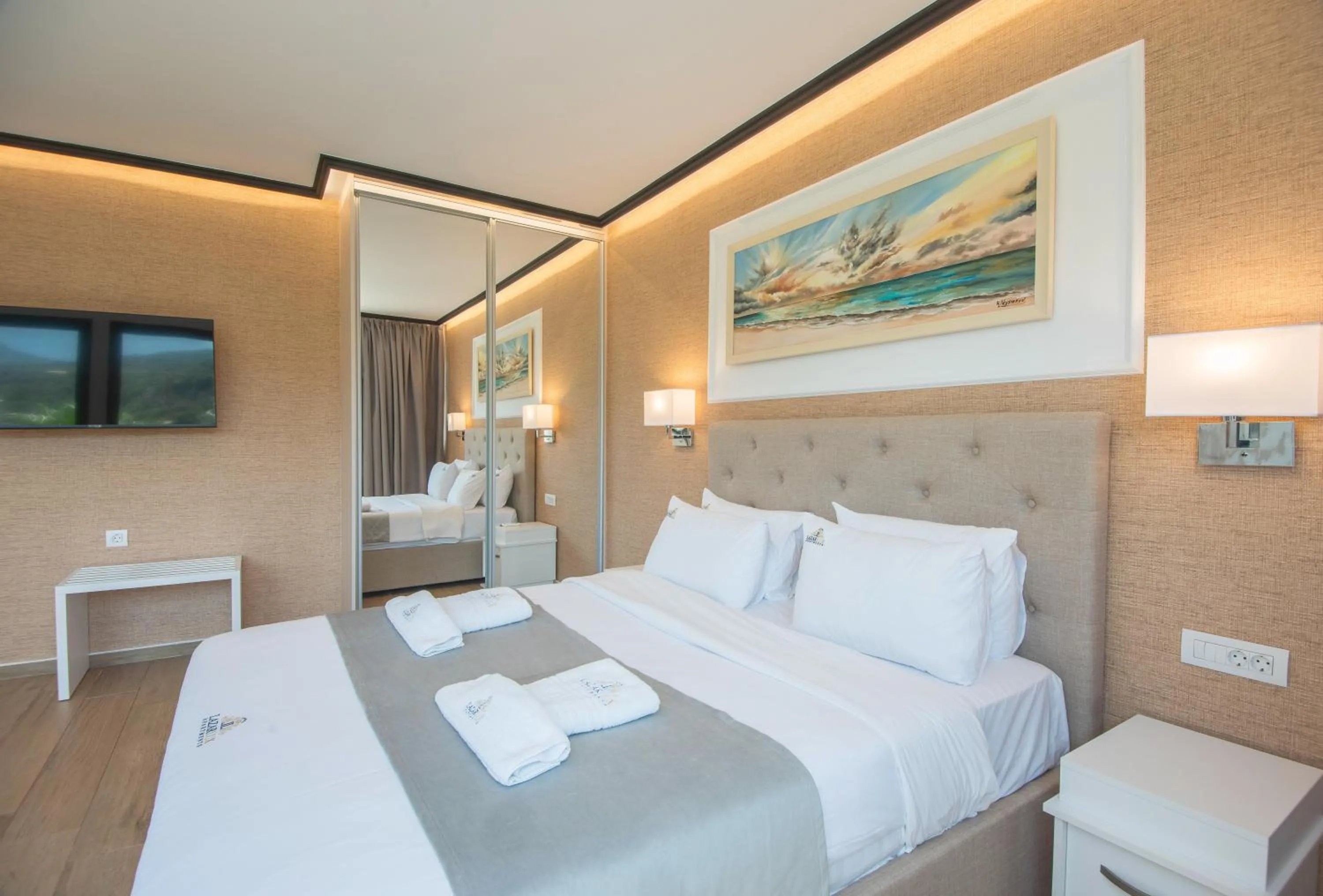 Bedroom, Bed in Lazar Lux Suites - Ammoudara