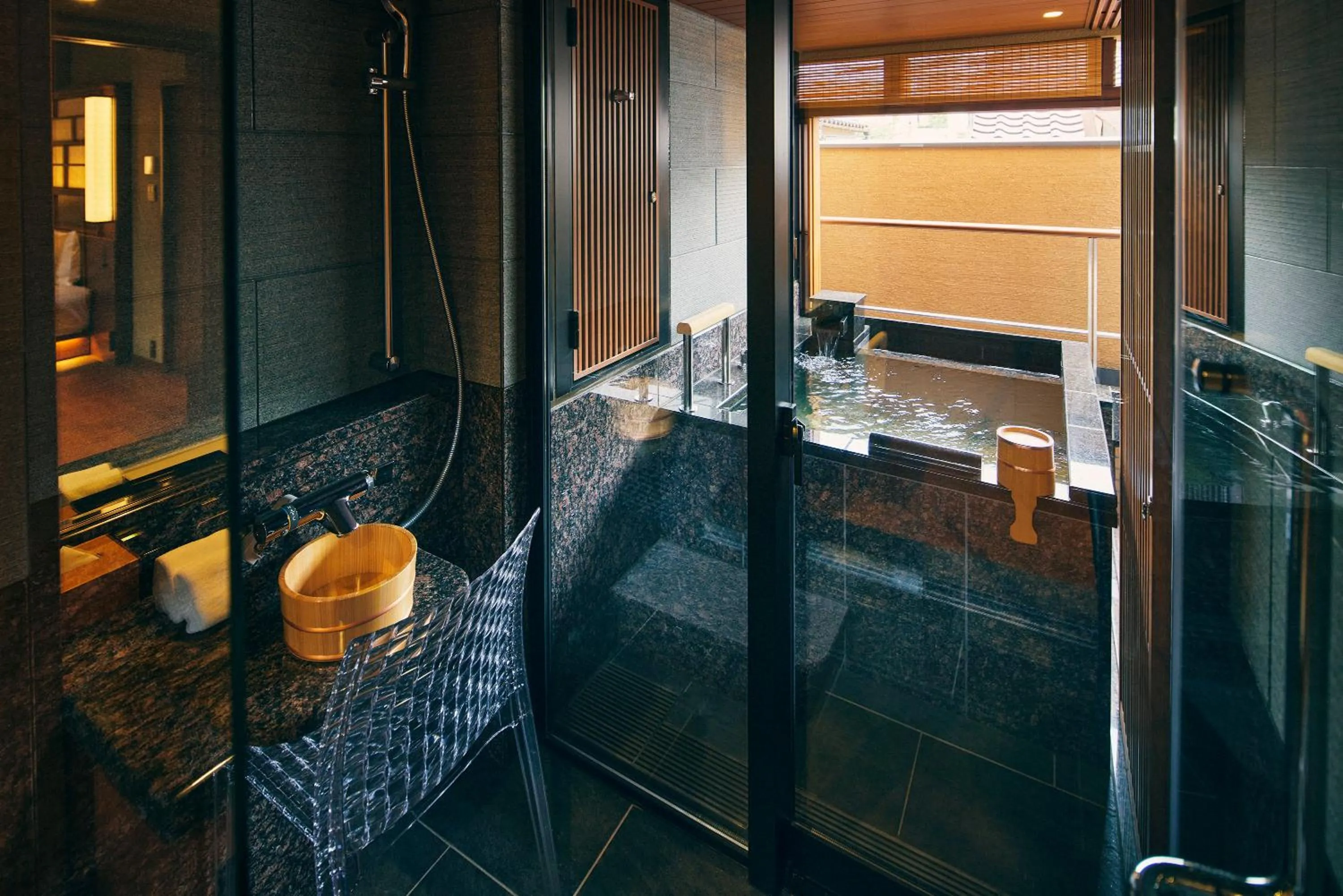 Hot Spring Bath in Sora Niwa Terrace Kyoto Bettei