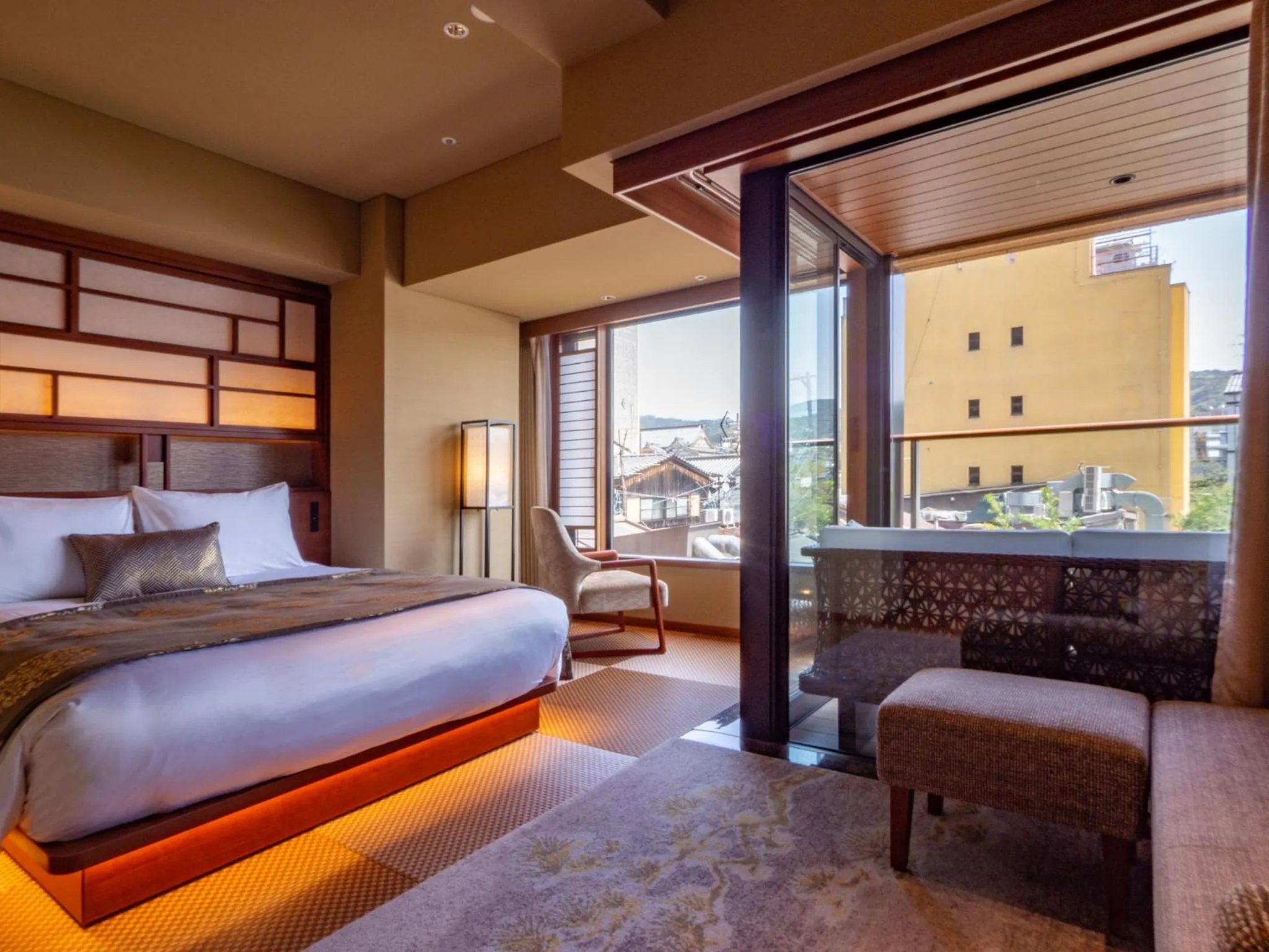 Bed in Sora Niwa Terrace Kyoto Bettei