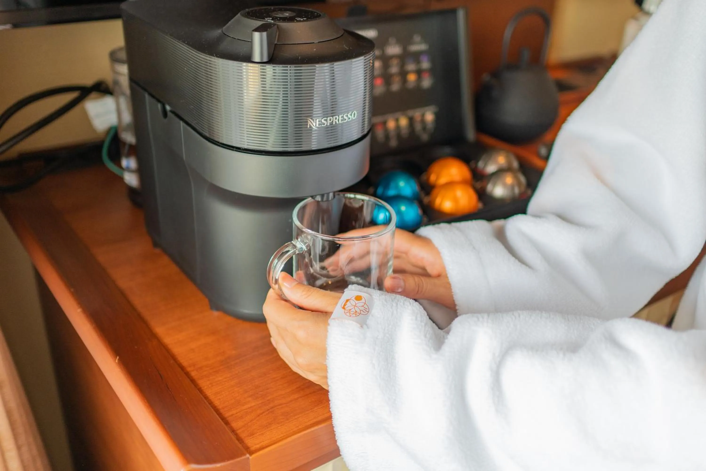Coffee/tea facilities in Sora Niwa Terrace Kyoto Bettei