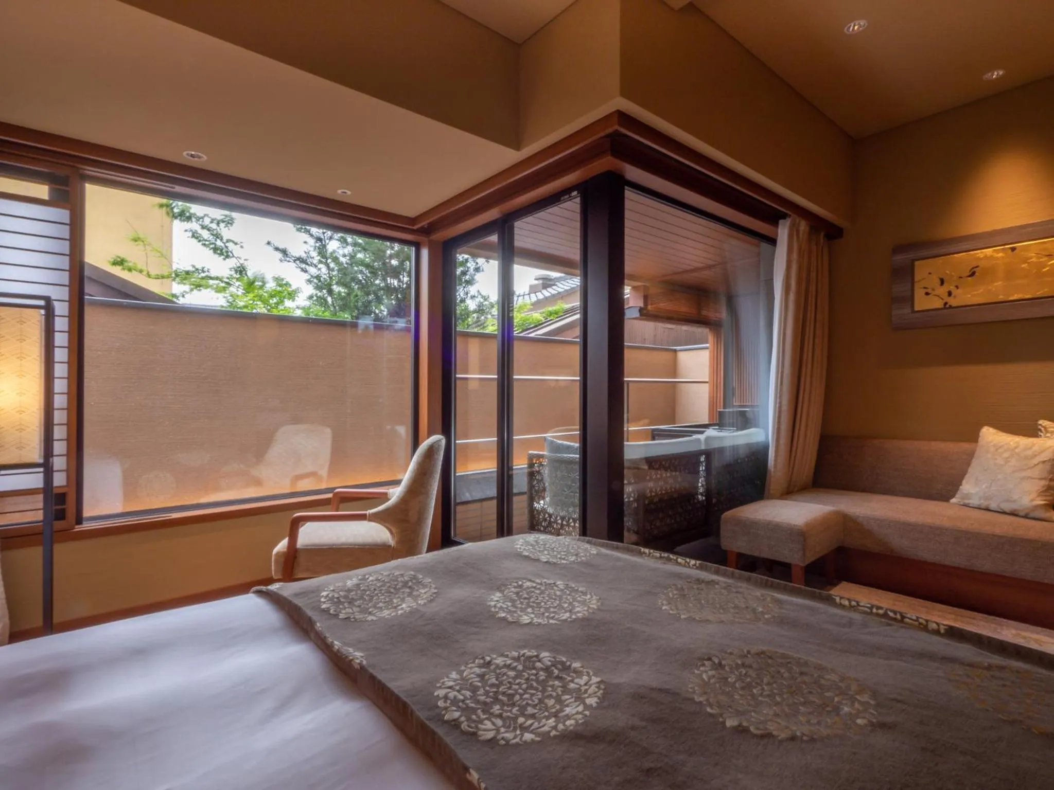 Photo of the whole room, Bed in Sora Niwa Terrace Kyoto Bettei